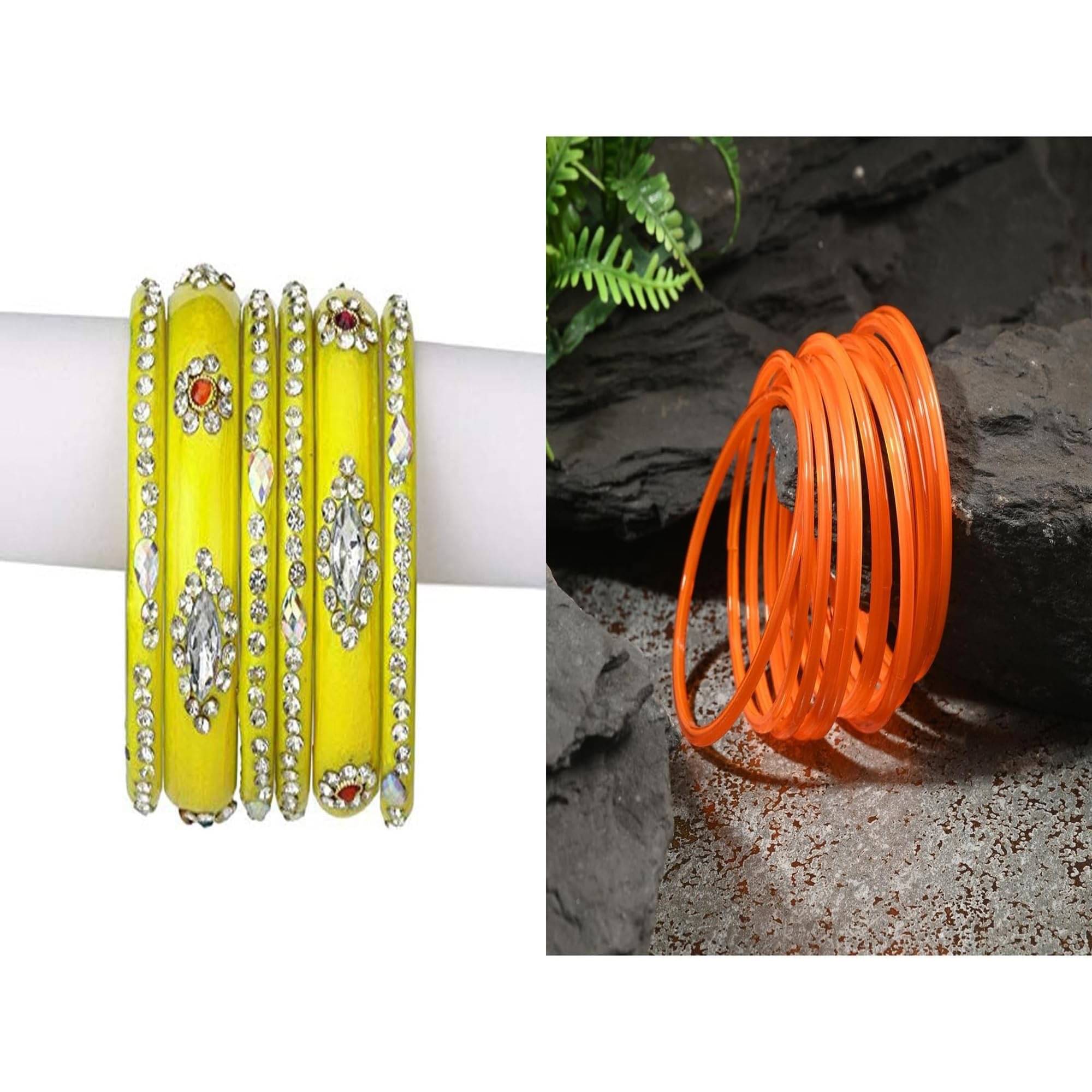 Somil Multicolor Bangle Set ( Pack of 2 )     			Somil Multicolor Bangle Set ( Pack of 2 )
