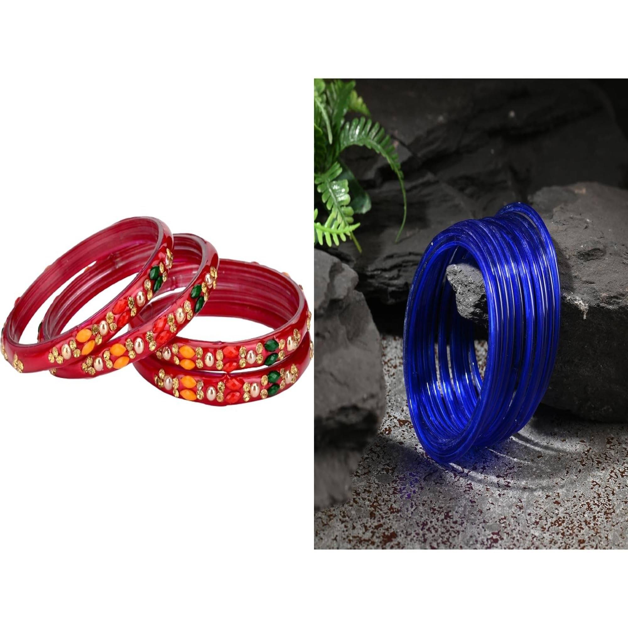 Somil Multicolor Bangle Set ( Pack of 2 ) Somil Multicolor Bangle Set ( Pack of 2 )