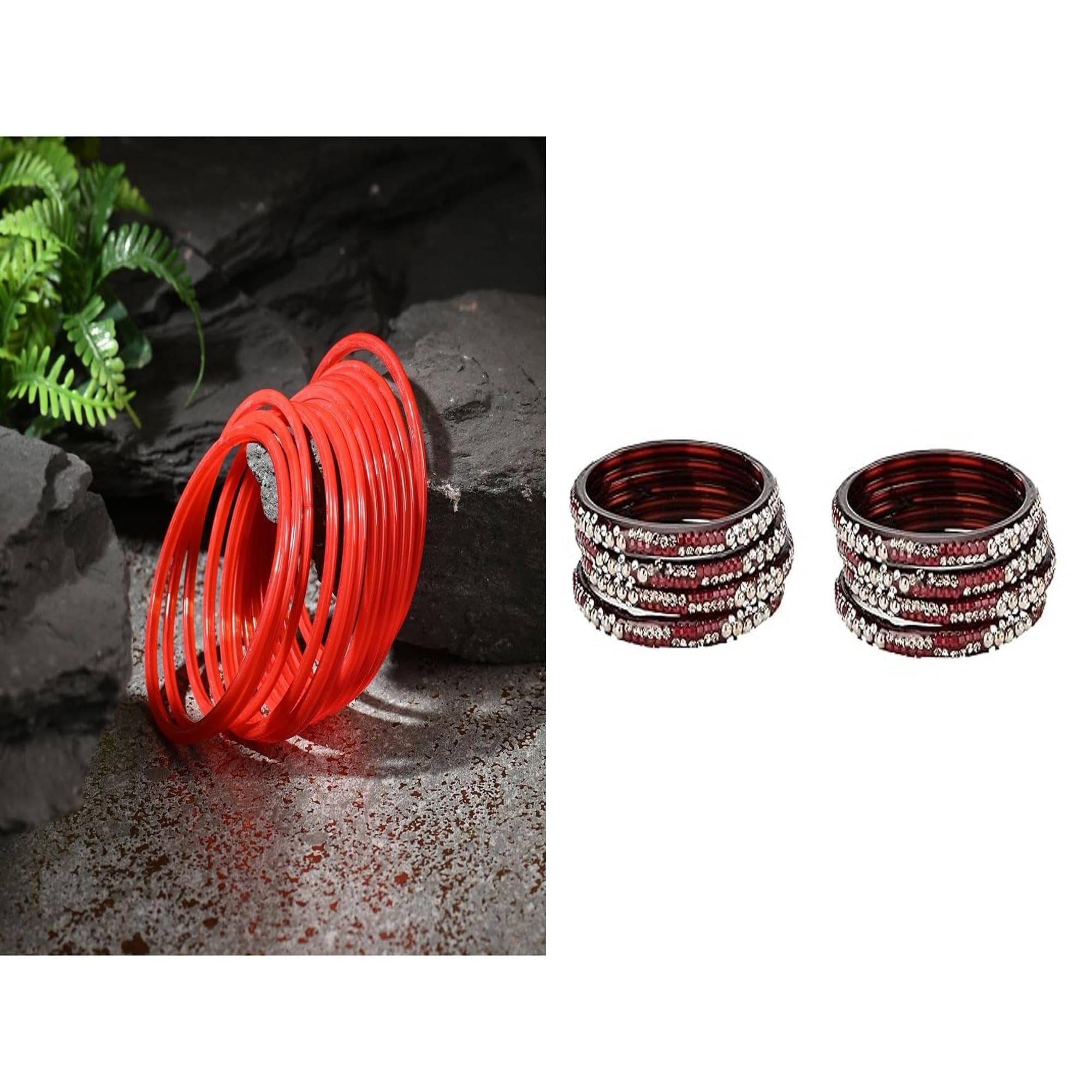     			Somil Multicolor Bangle Set ( Pack of 2 )