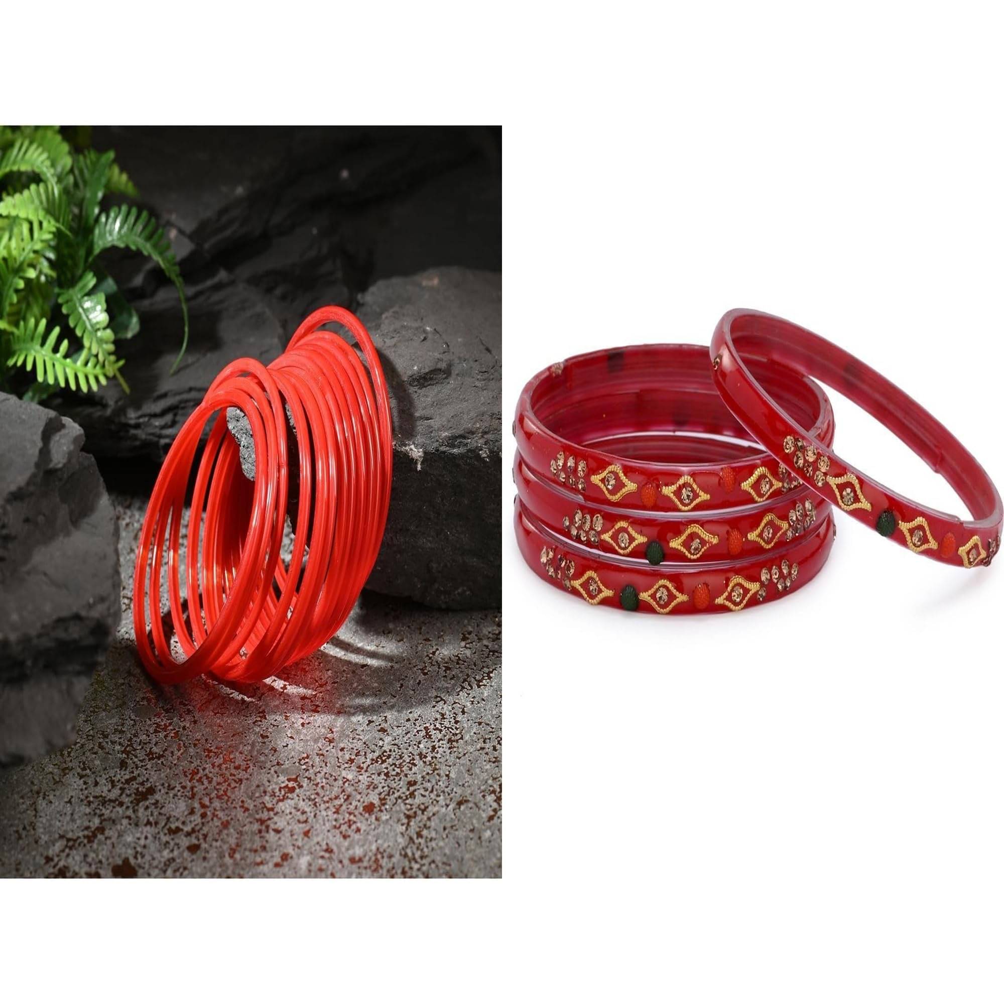 Somil Multicolor Bangle Set ( Pack of 2 ) Somil Multicolor Bangle Set ( Pack of 2 )