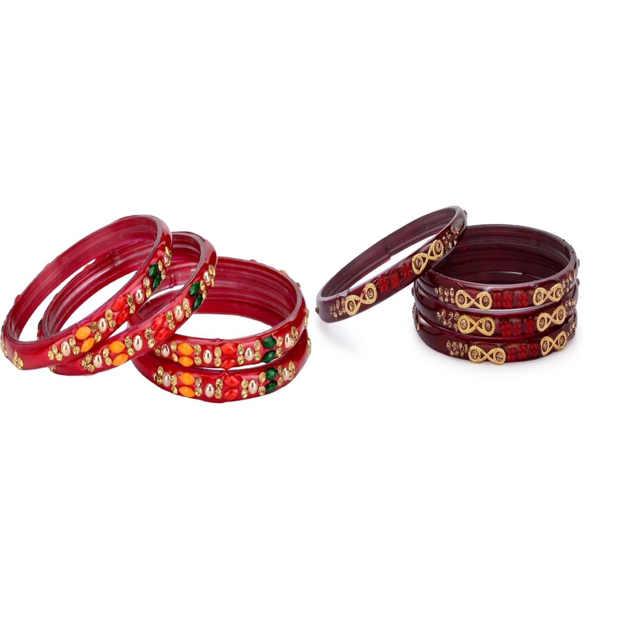 Somil Multicolor Bangle Set ( Pack of 2 ) Somil Multicolor Bangle Set ( Pack of 2 )