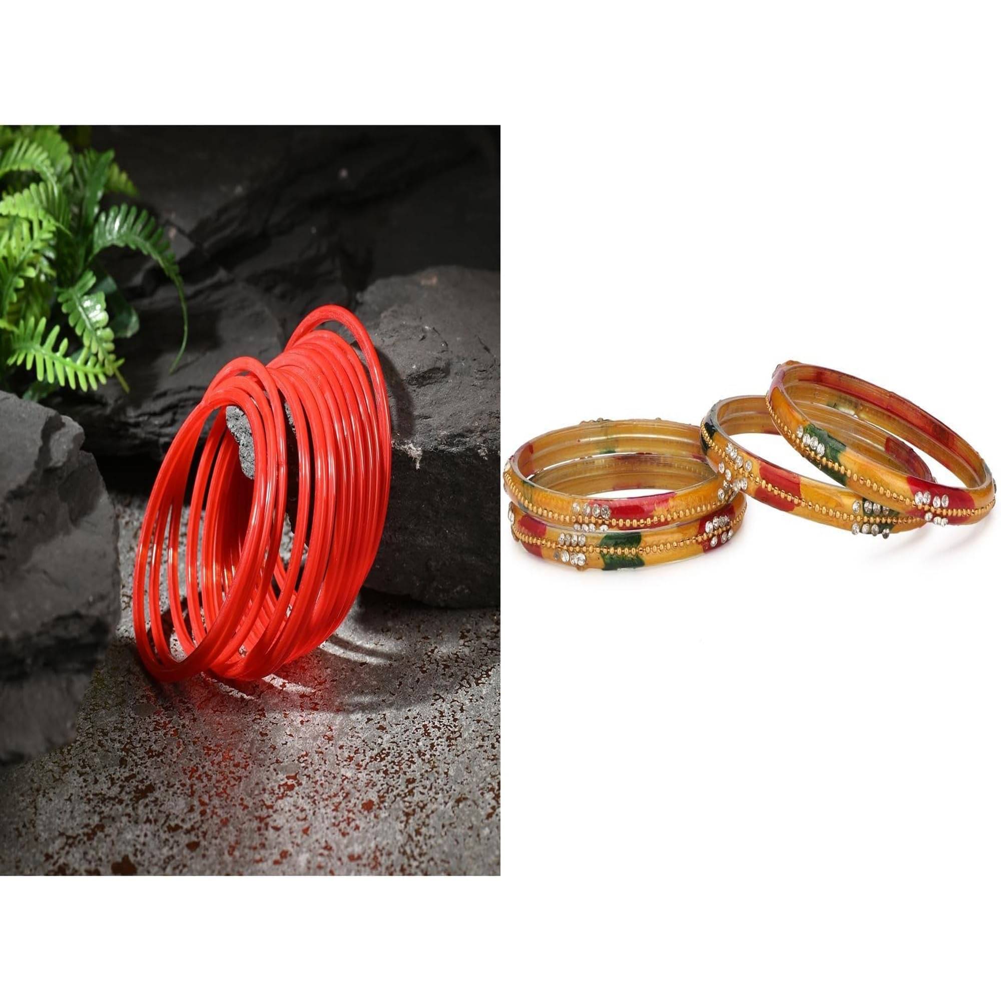 Somil Multicolor Bangle Set ( Pack of 2 ) Somil Multicolor Bangle Set ( Pack of 2 )