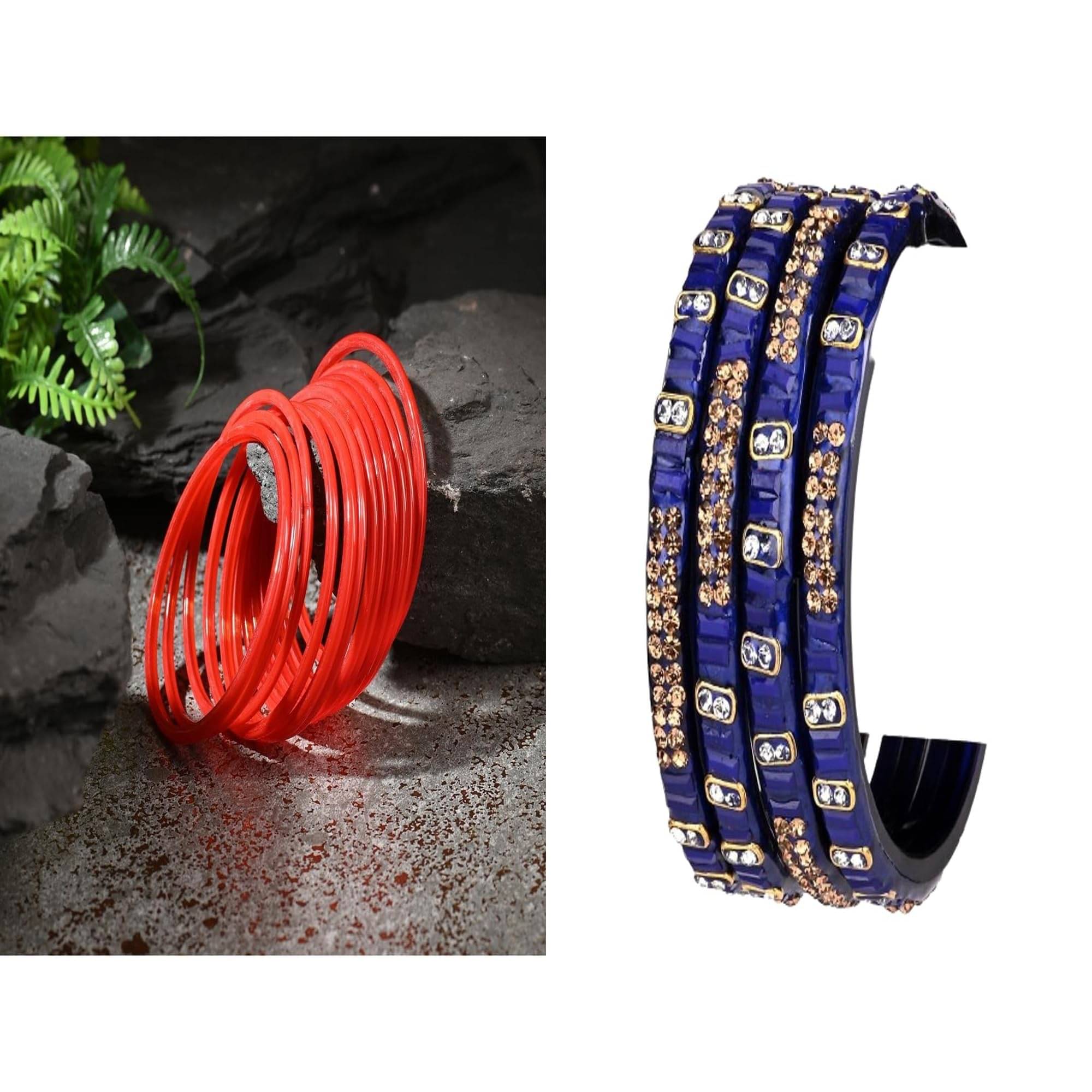 Somil Multicolor Bangle Set ( Pack of 2 ) Somil Multicolor Bangle Set ( Pack of 2 )