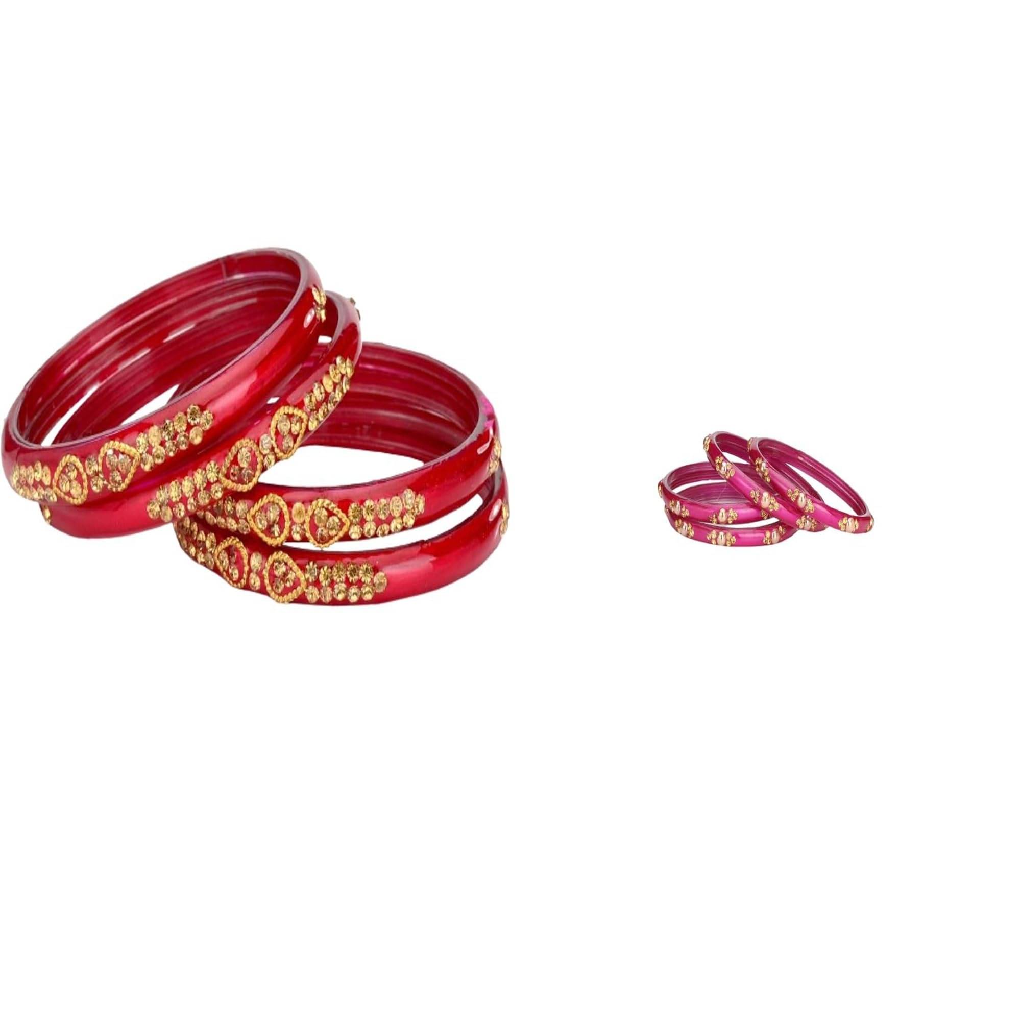     			Somil Multicolor Bangle Set ( Pack of 2 )