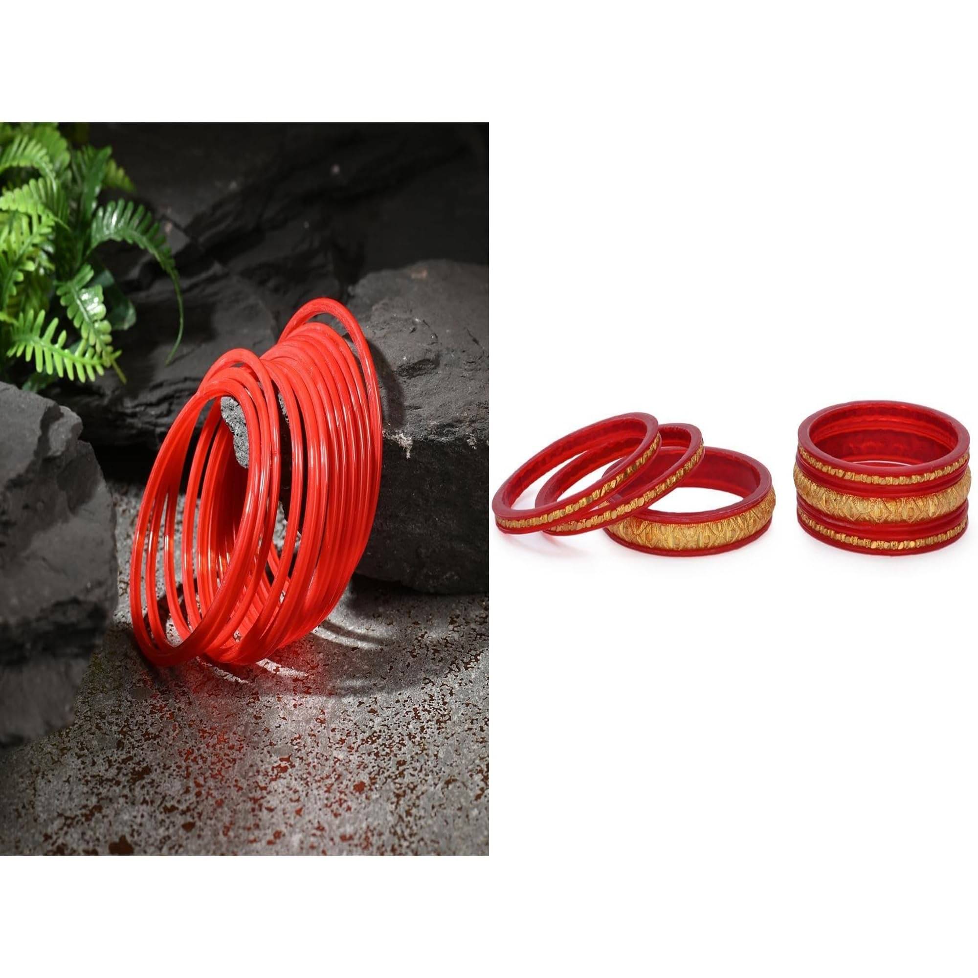    			Somil Multicolor Bangle Set ( Pack of 2 )