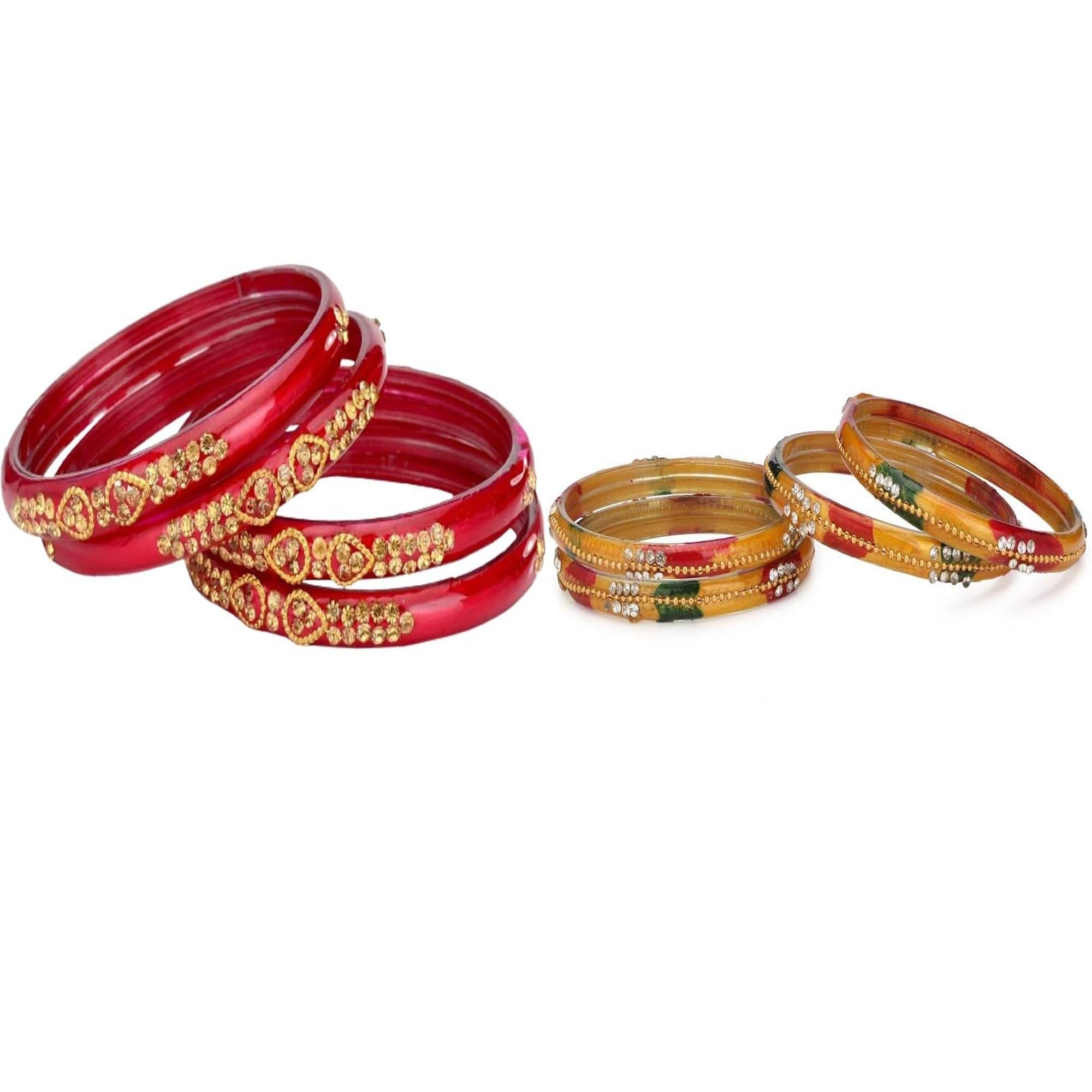     			Somil Multicolor Bangle Set ( Pack of 2 )