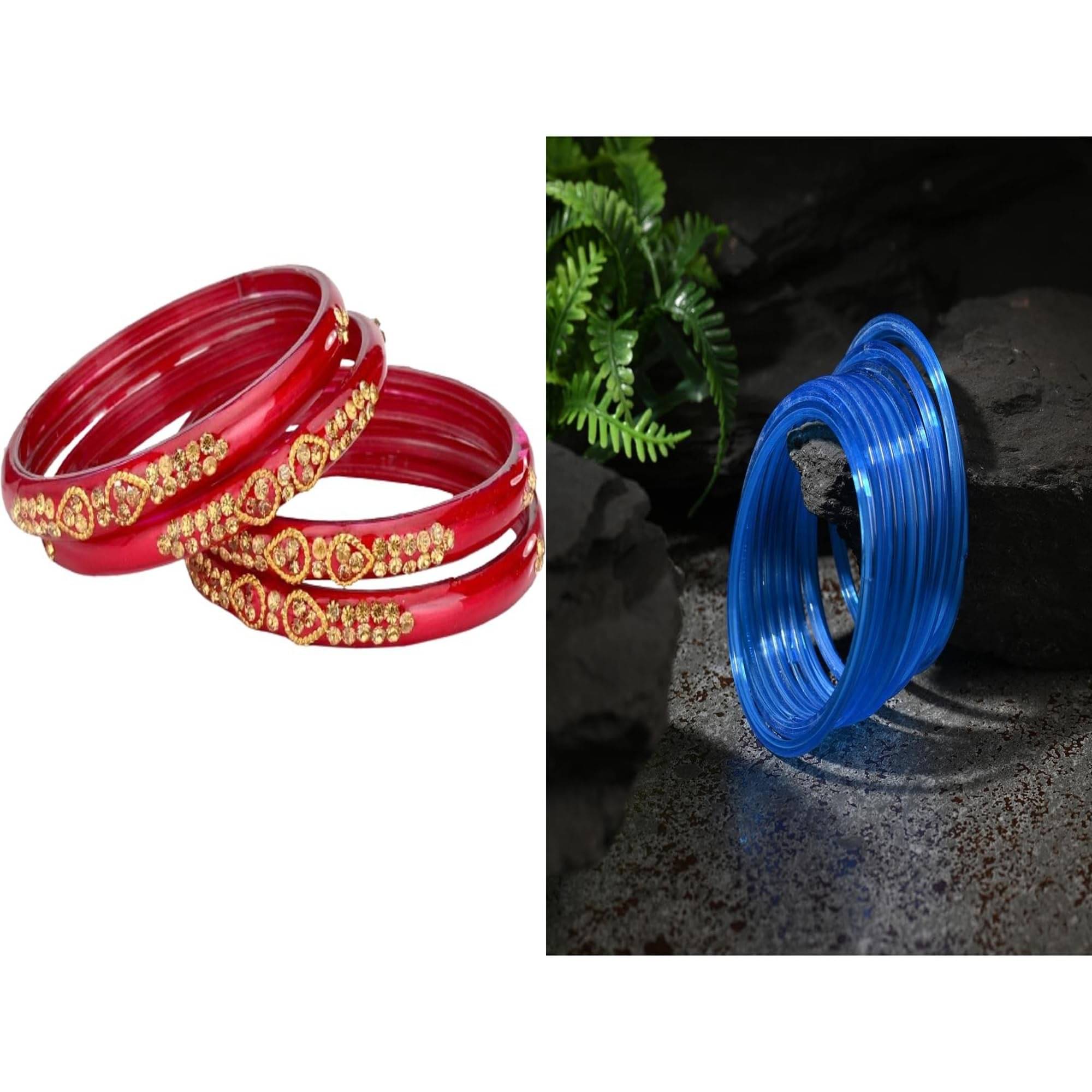 Somil Multicolor Bangle Set ( Pack of 2 ) Somil Multicolor Bangle Set ( Pack of 2 )