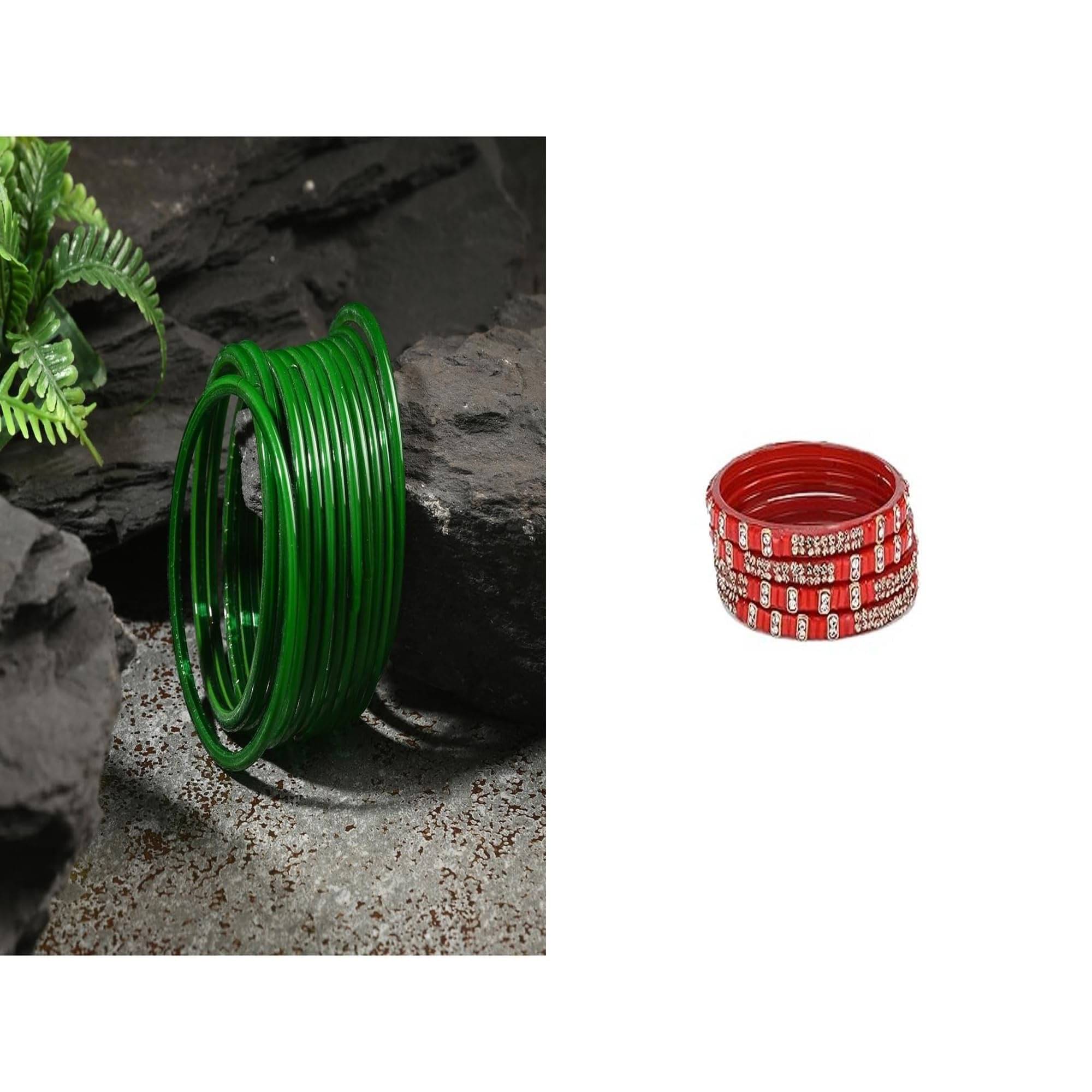 Somil Multicolor Bangle Set ( Pack of 2 )     			Somil Multicolor Bangle Set ( Pack of 2 )