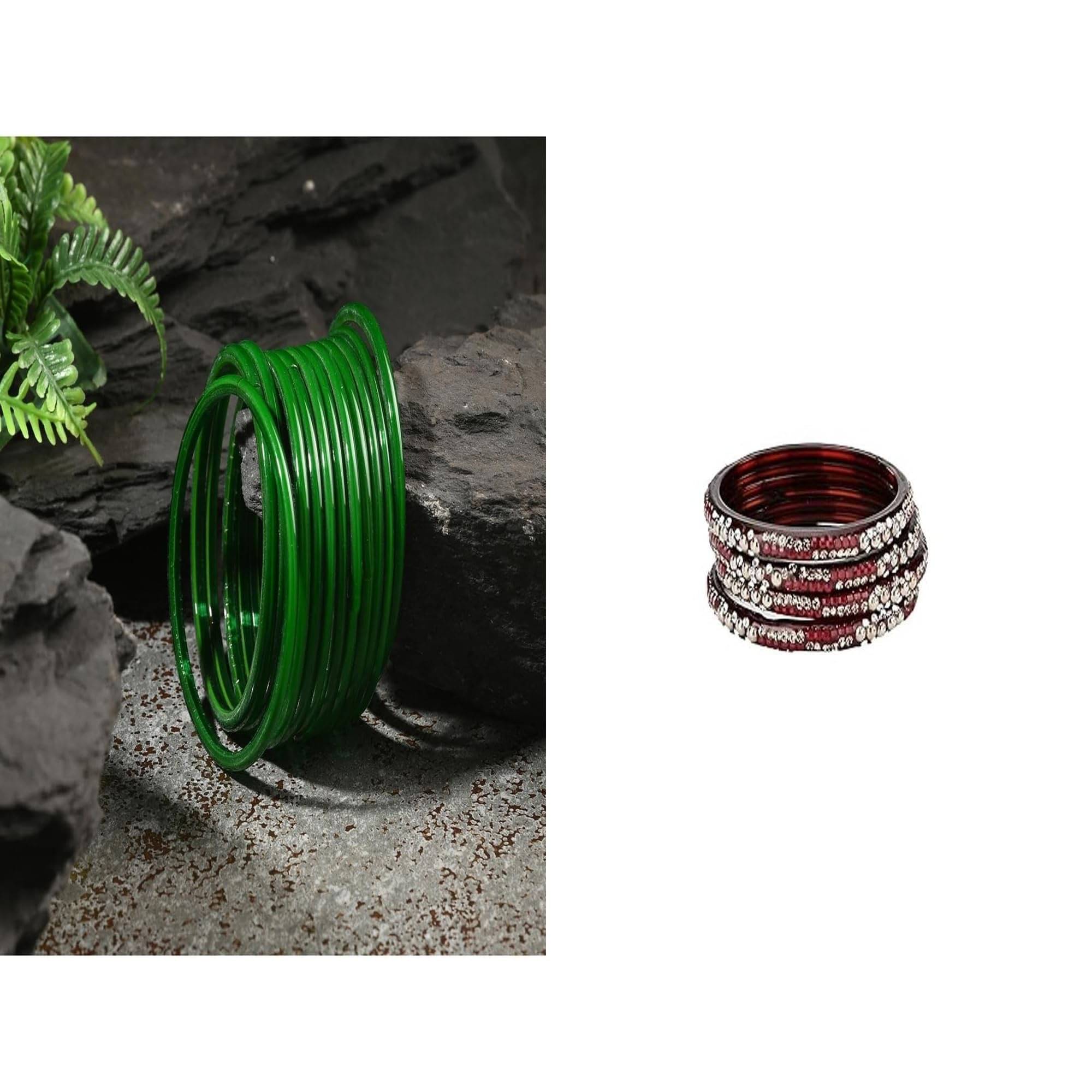 Somil Multicolor Bangle Set ( Pack of 2 )     			Somil Multicolor Bangle Set ( Pack of 2 )