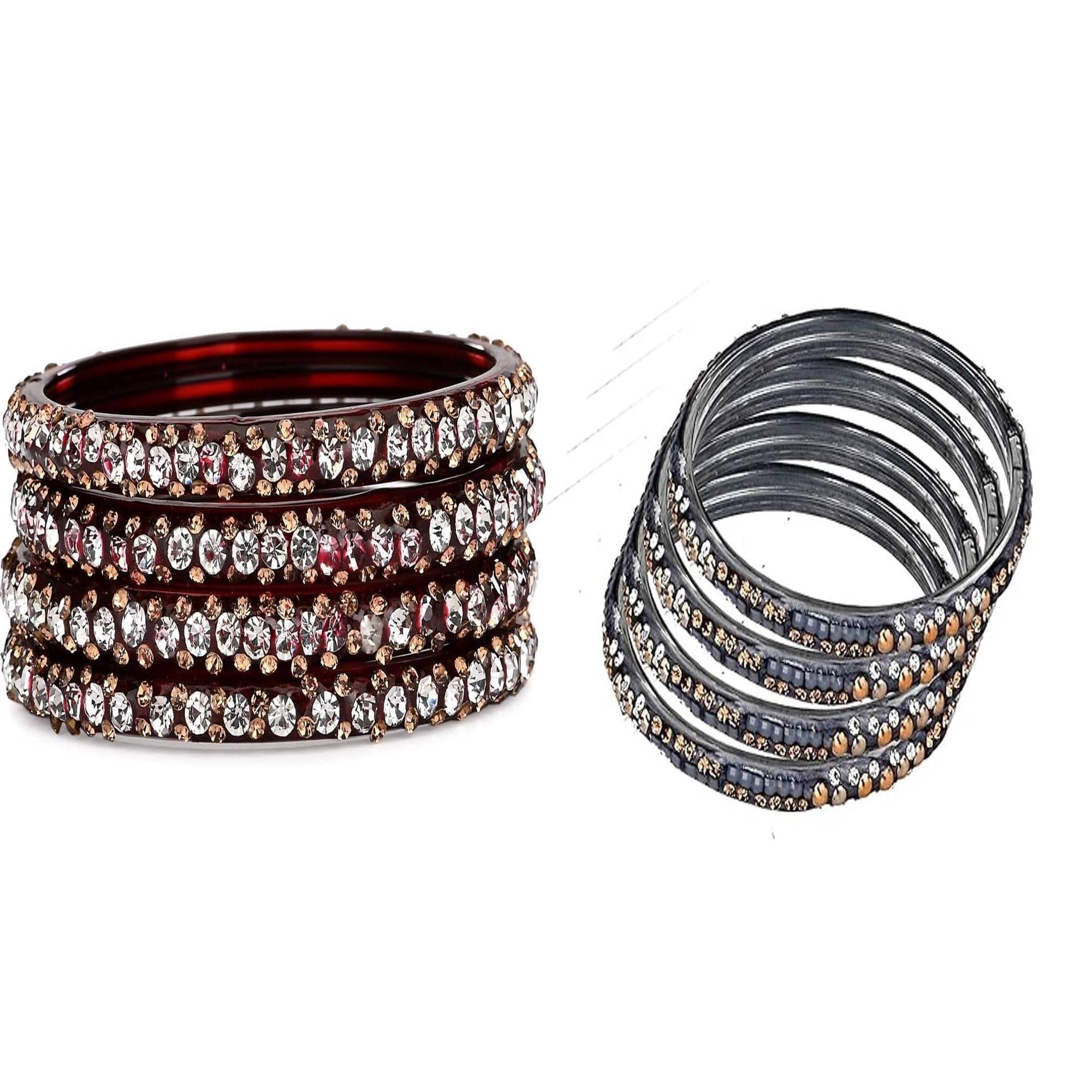     			Somil Multicolor Bangle Set ( Pack of 2 )