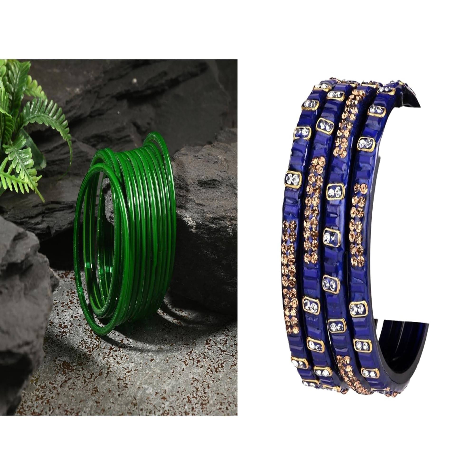 Somil Multicolor Bangle Set ( Pack of 2 ) Somil Multicolor Bangle Set ( Pack of 2 )