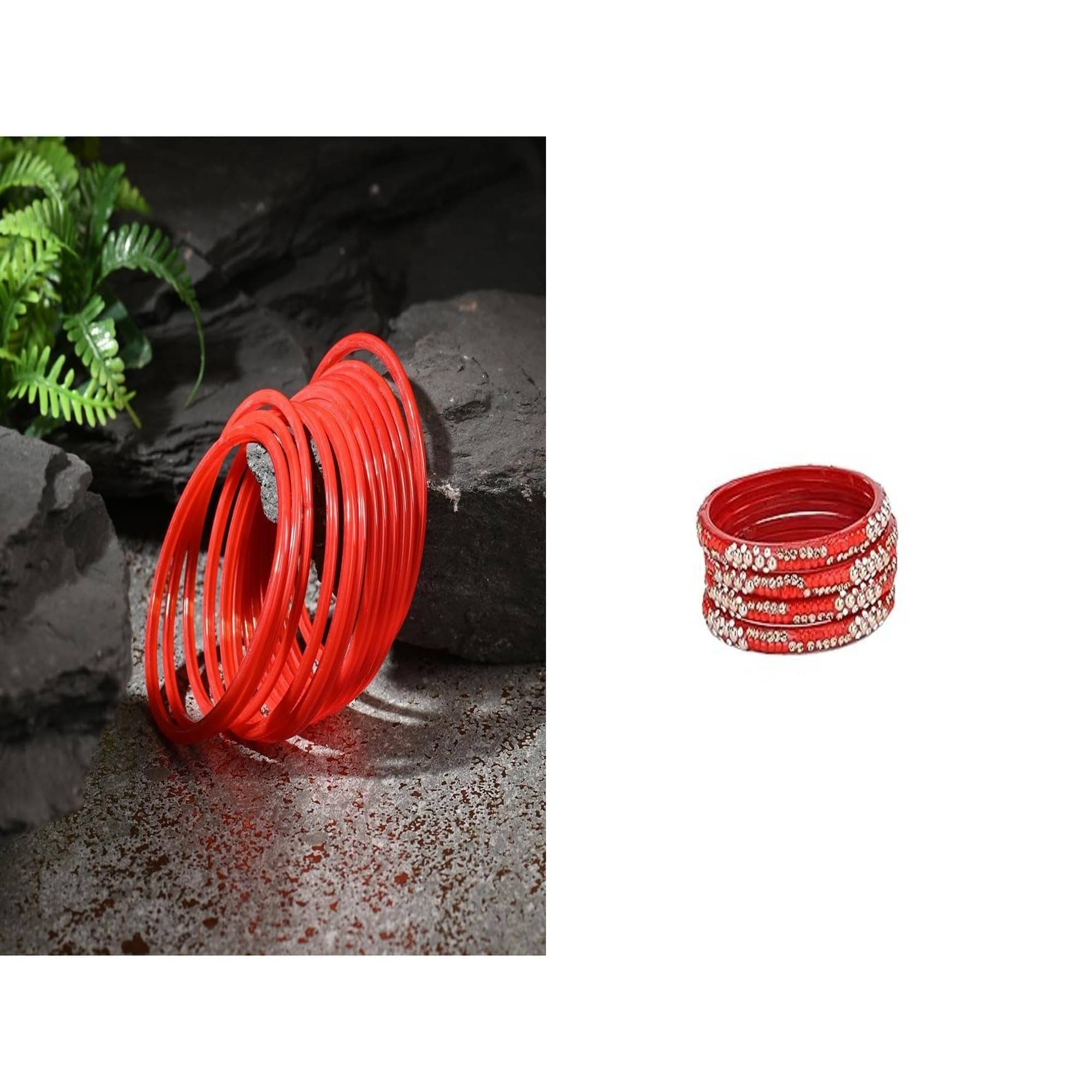     			Somil Multicolor Bangle Set ( Pack of 2 )