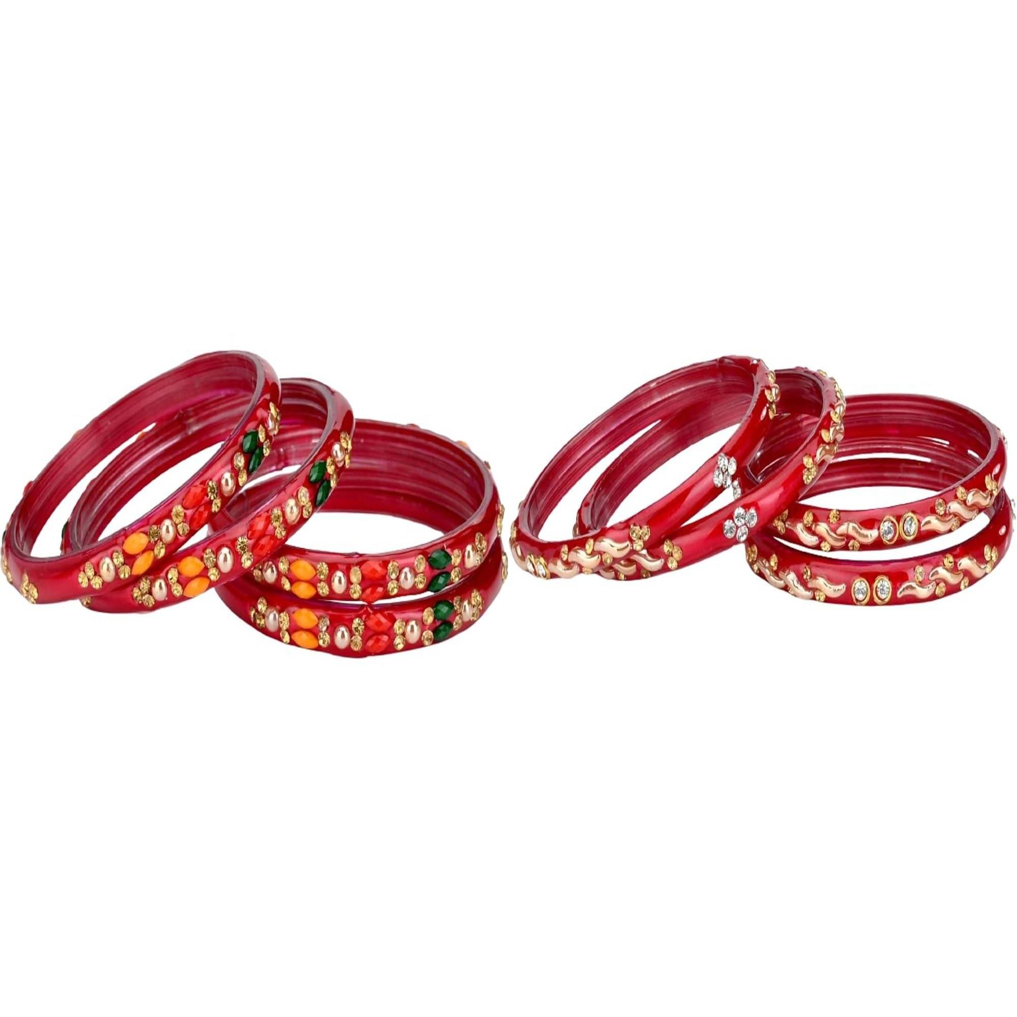 Somil Multicolor Bangle Set ( Pack of 2 )     			Somil Multicolor Bangle Set ( Pack of 2 )
