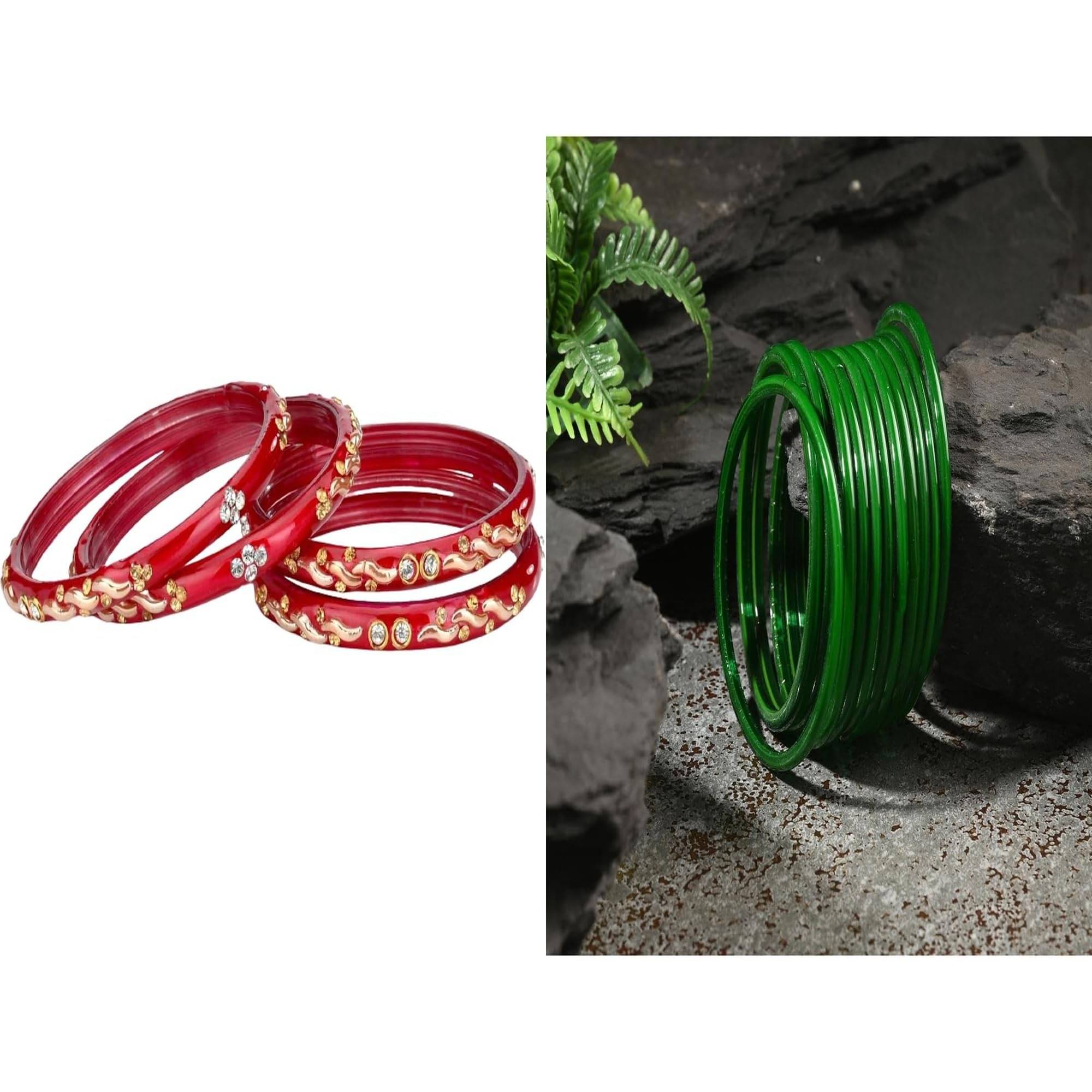 Somil Multicolor Bangle Set ( Pack of 2 ) Somil Multicolor Bangle Set ( Pack of 2 )