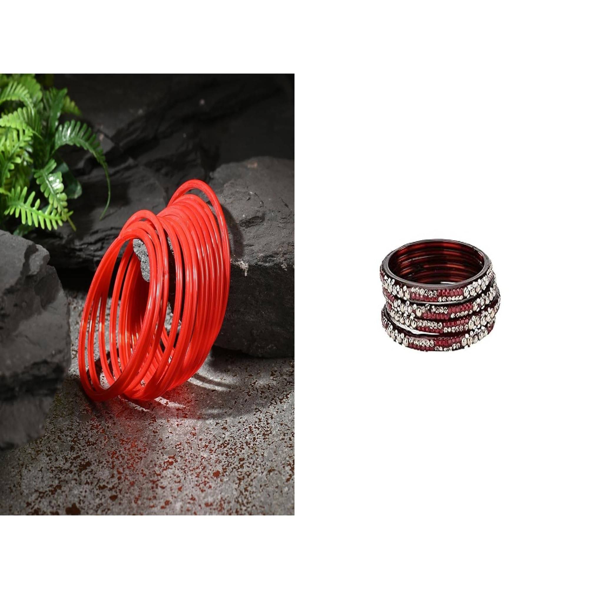     			Somil Multicolor Bangle Set ( Pack of 2 )