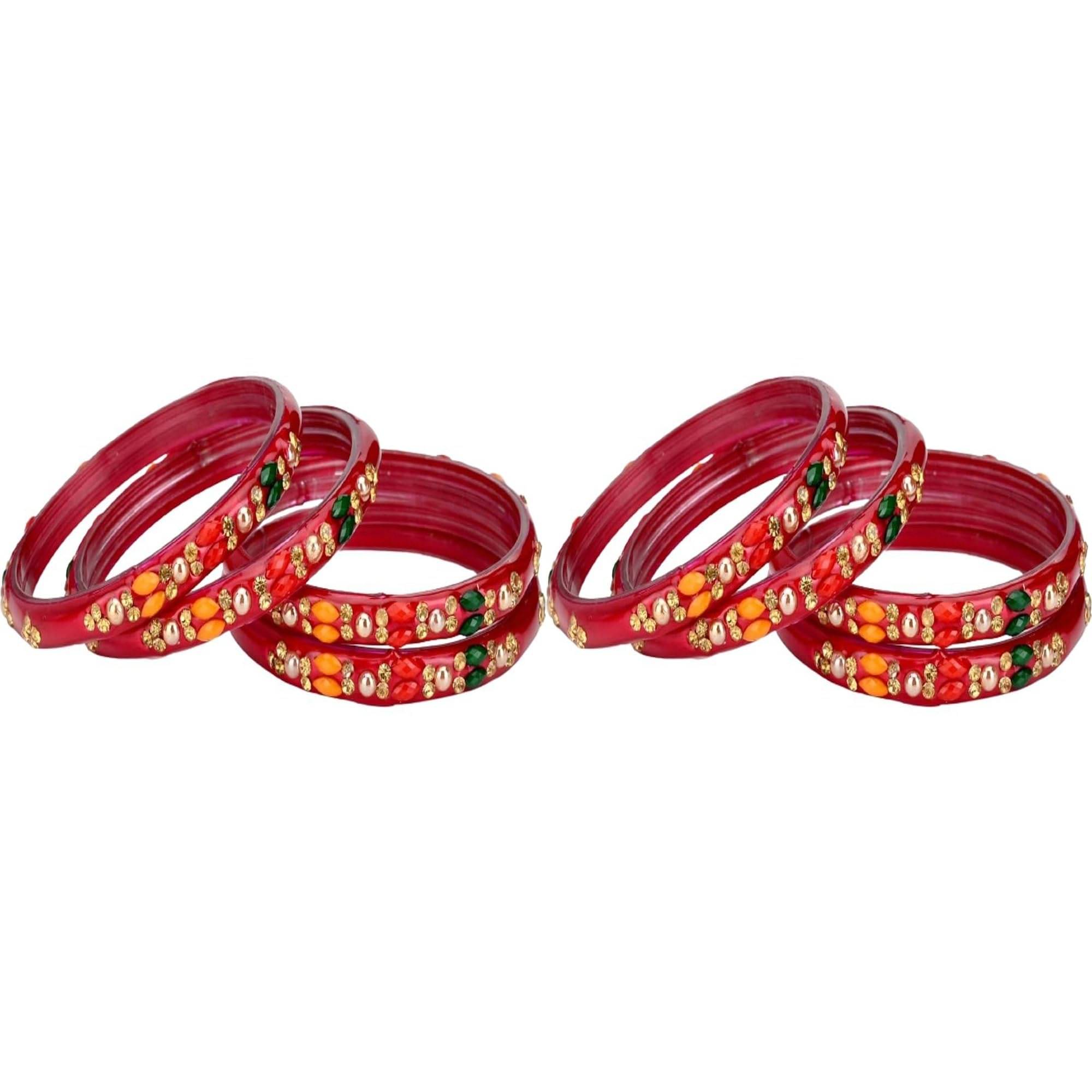     			Somil Multicolor Bangle Set ( Pack of 2 )