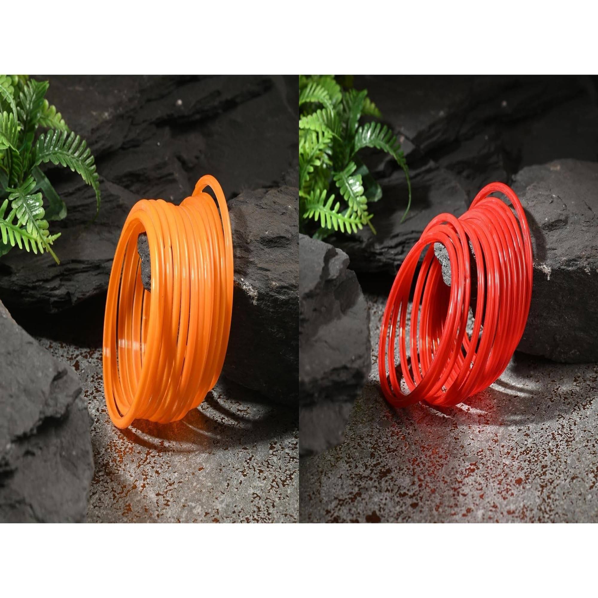     			Somil Multicolor Bangle Set ( Pack of 2 )