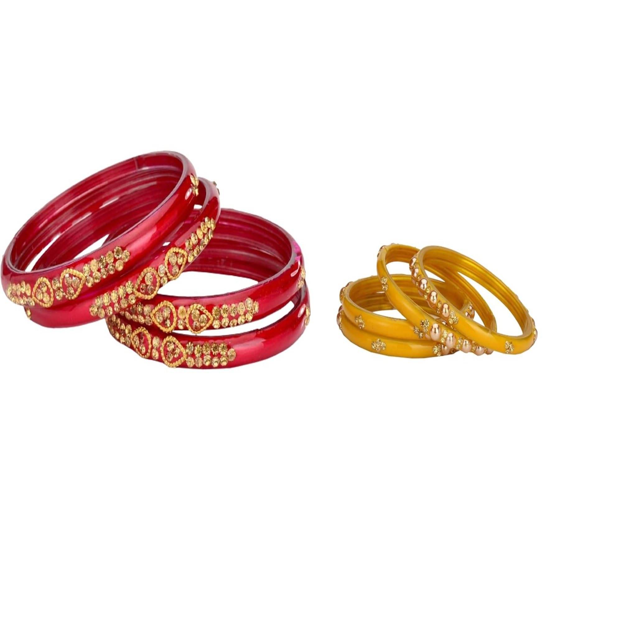     			Somil Multicolor Bangle Set ( Pack of 2 )