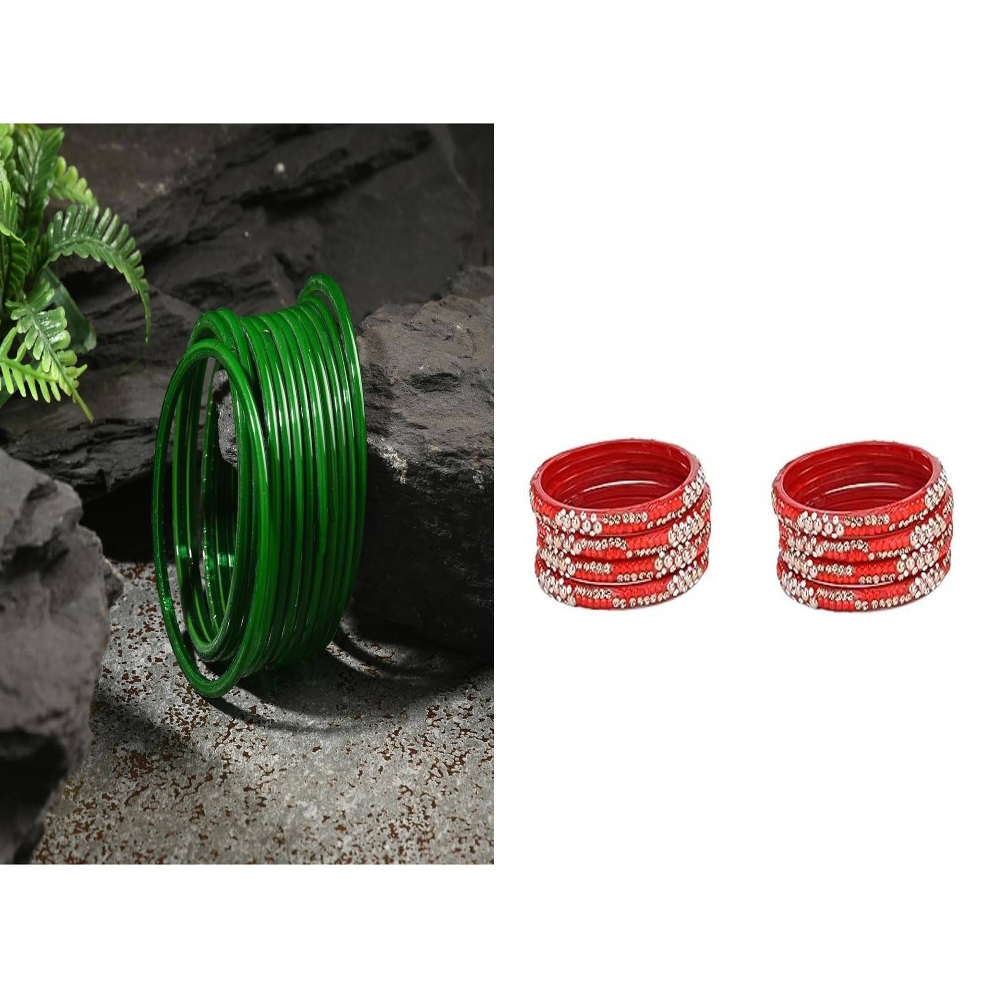     			Somil Multicolor Bangle Set ( Pack of 2 )