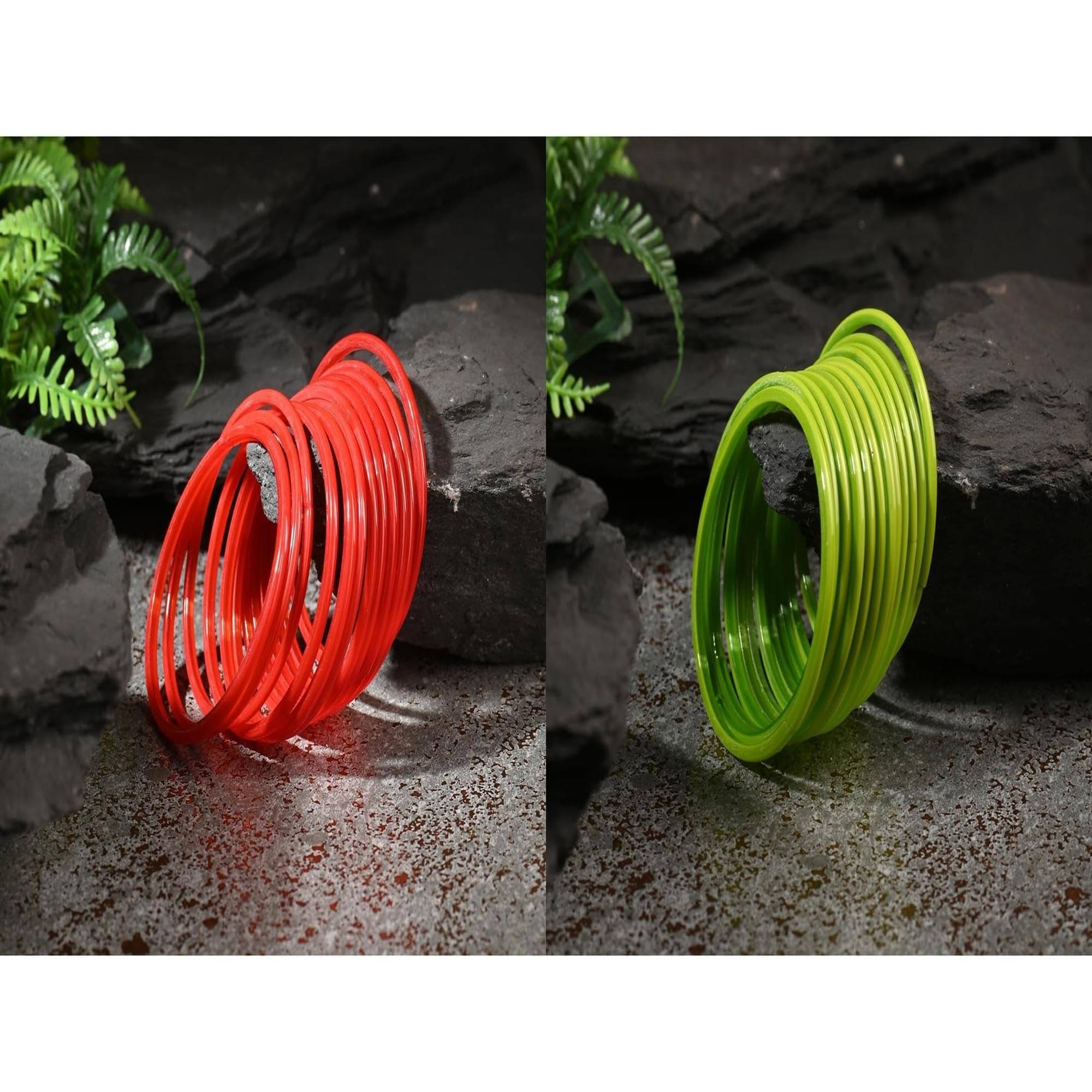     			Somil Multicolor Bangle Set ( Pack of 2 )