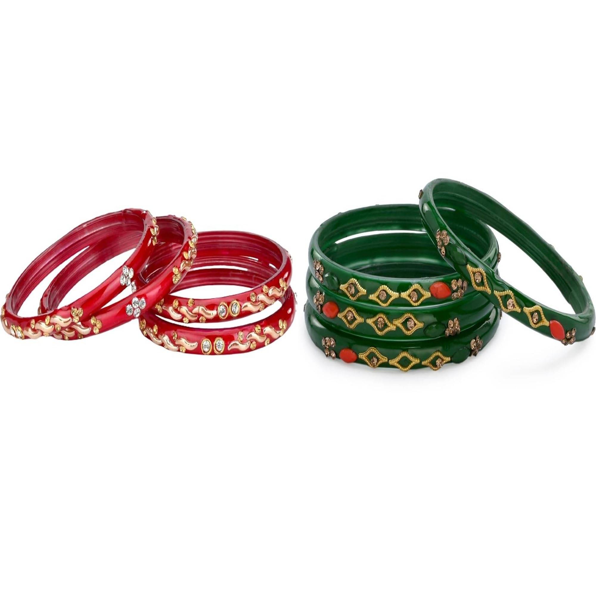 Somil Multicolor Bangle Set ( Pack of 2 ) Somil Multicolor Bangle Set ( Pack of 2 )