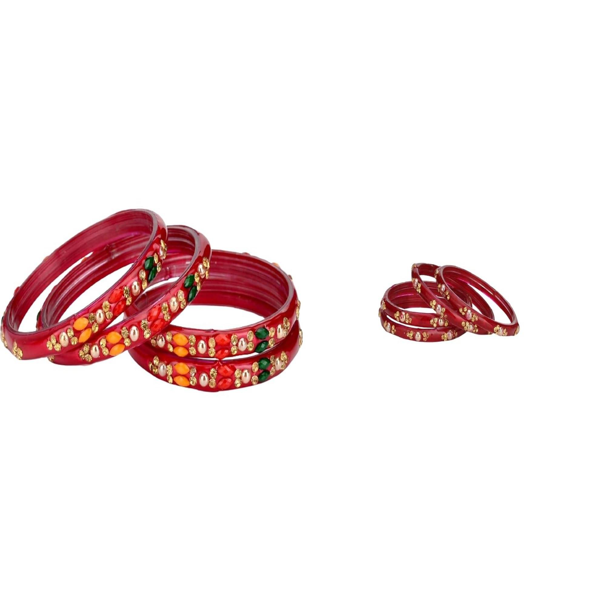     			Somil Multicolor Bangle Set ( Pack of 2 )
