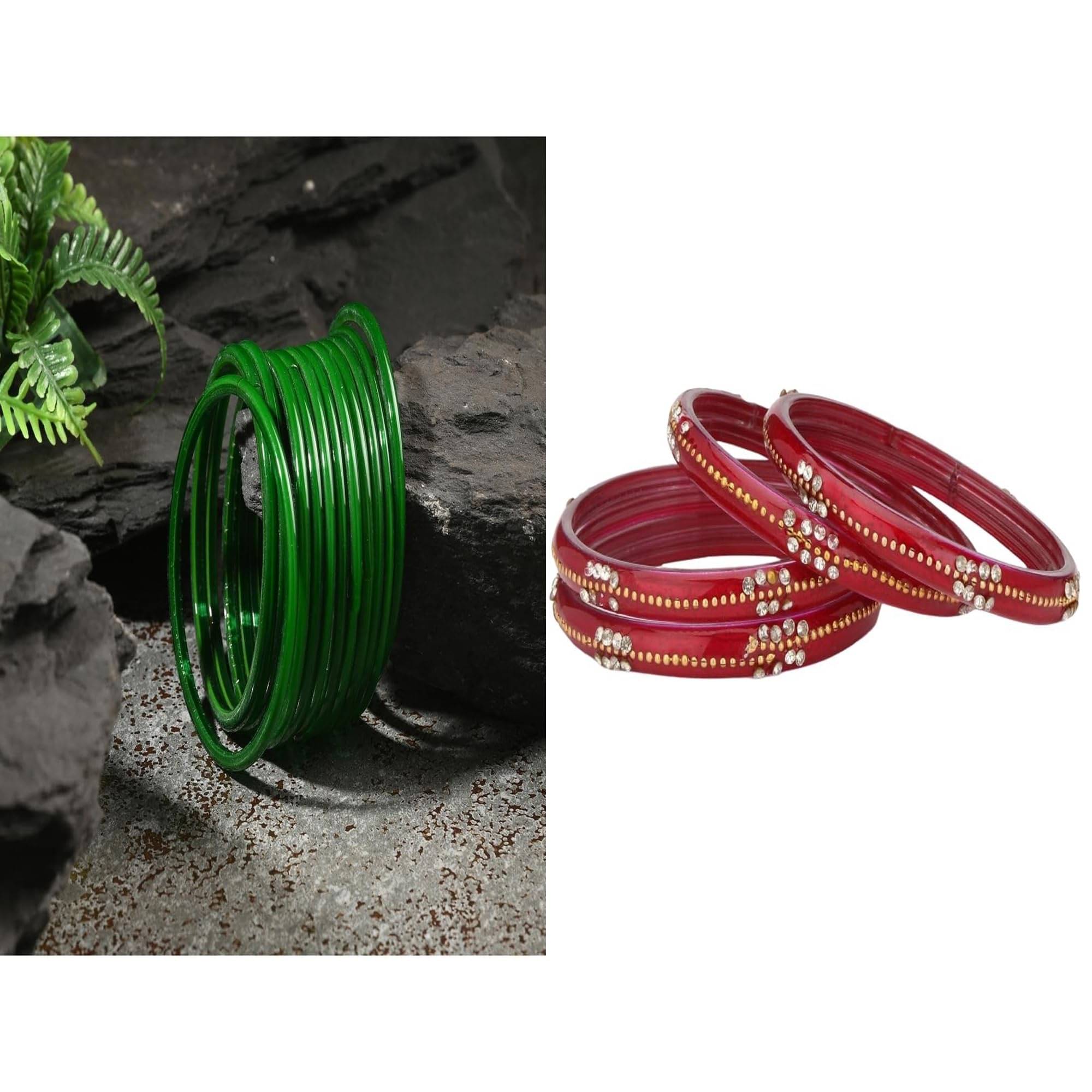 Somil Multicolor Bangle Set ( Pack of 2 ) Somil Multicolor Bangle Set ( Pack of 2 )