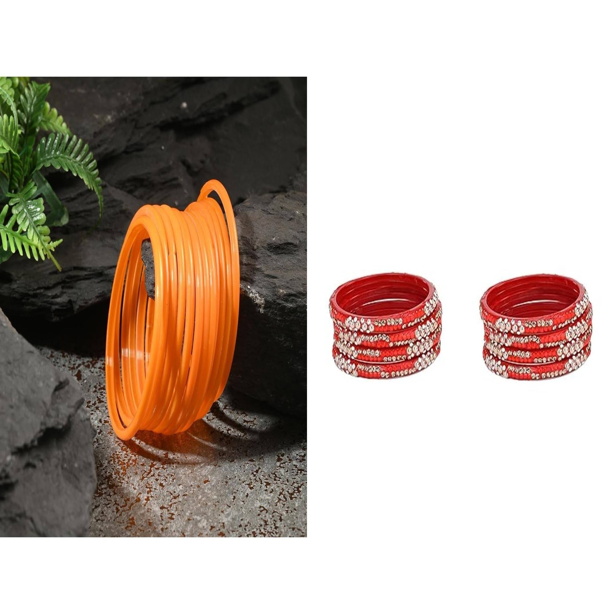    			Somil Multicolor Bangle Set ( Pack of 2 )