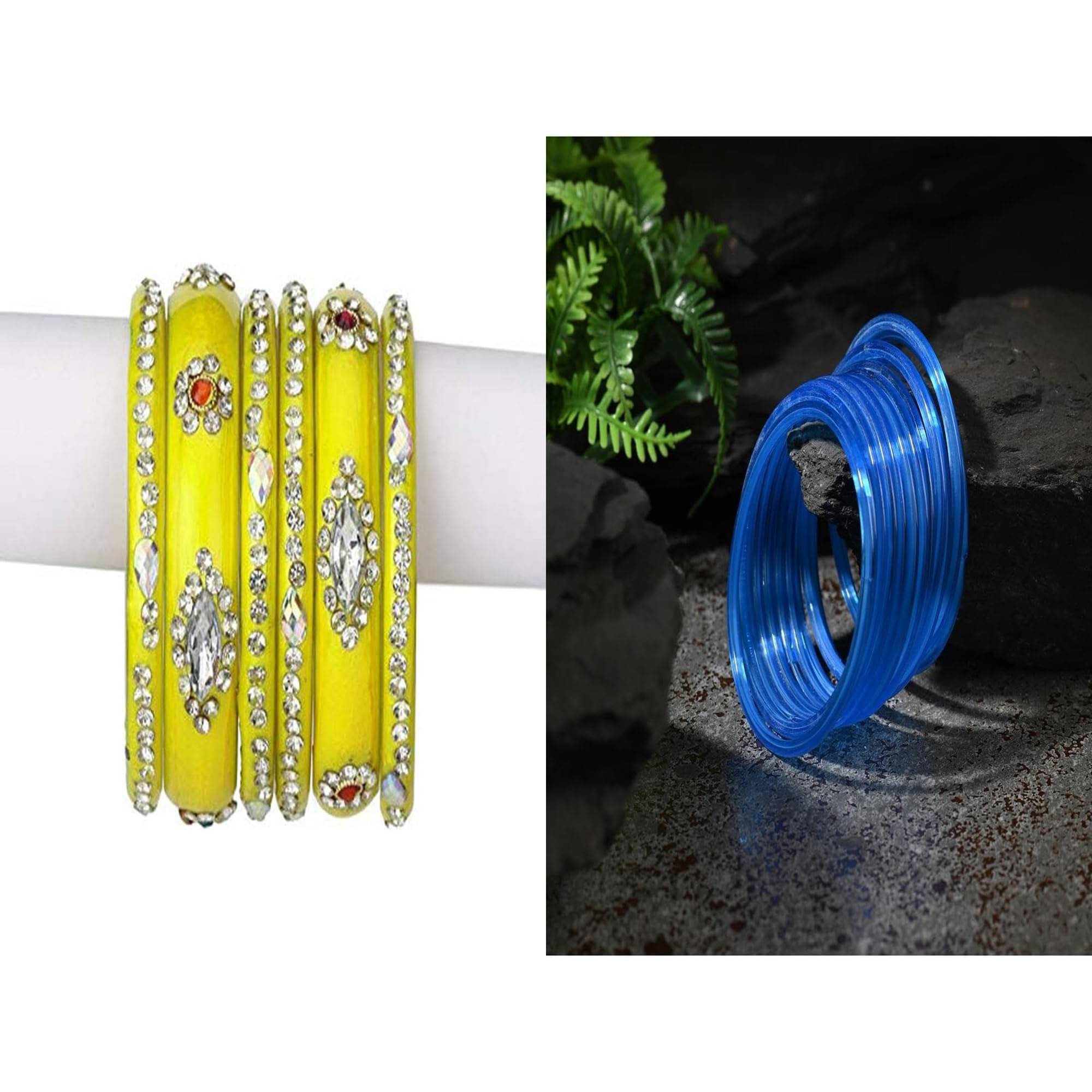     			Somil Multicolor Bangle Set ( Pack of 2 )