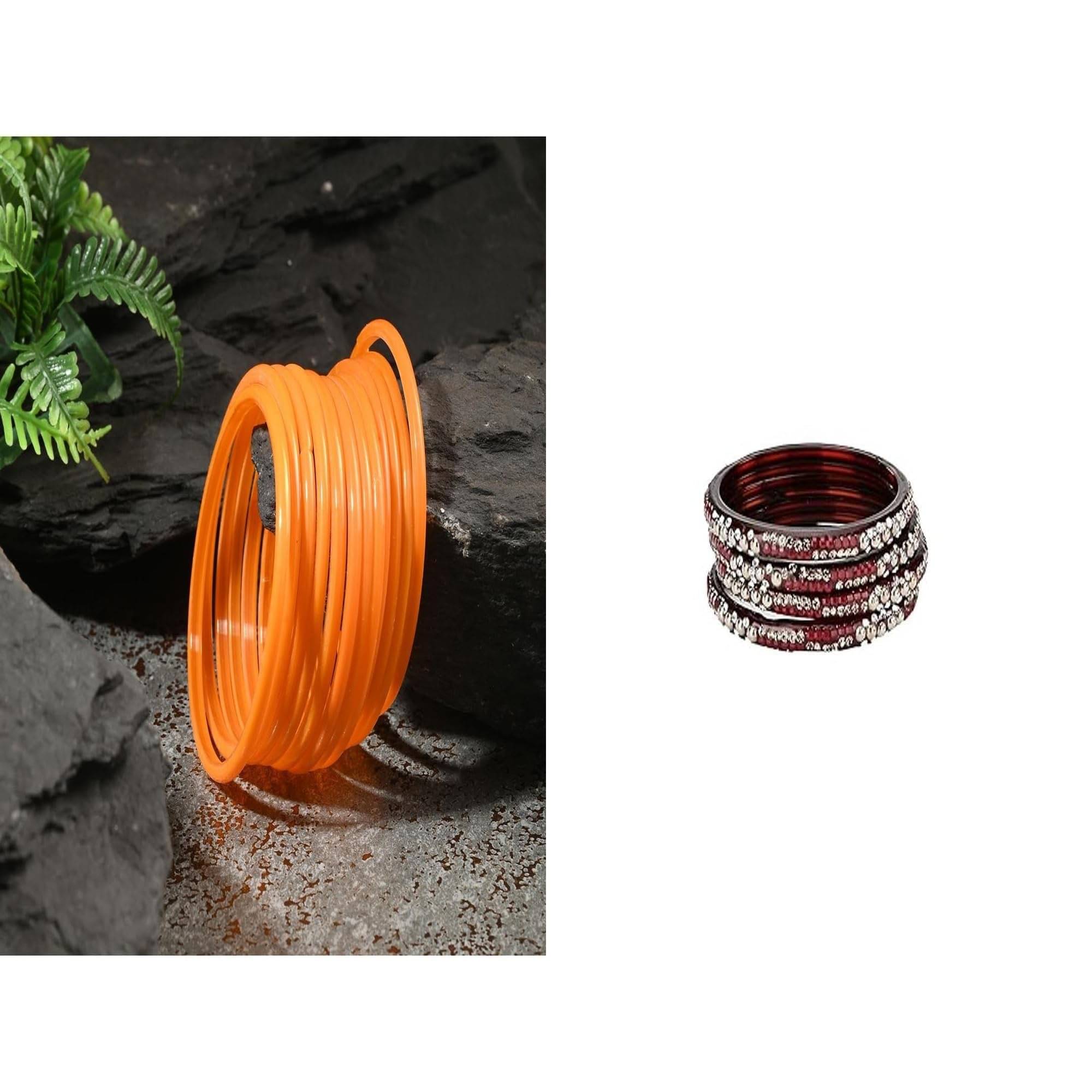     			Somil Multicolor Bangle Set ( Pack of 2 )