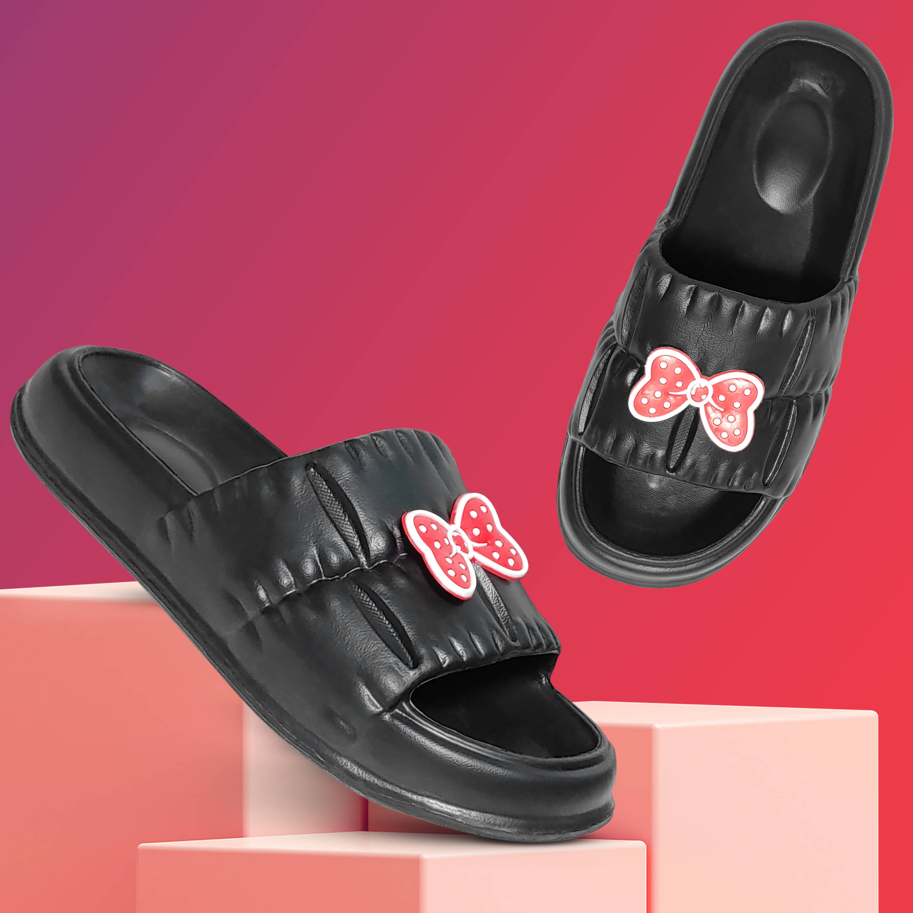     			TieFit Black Women's Slide