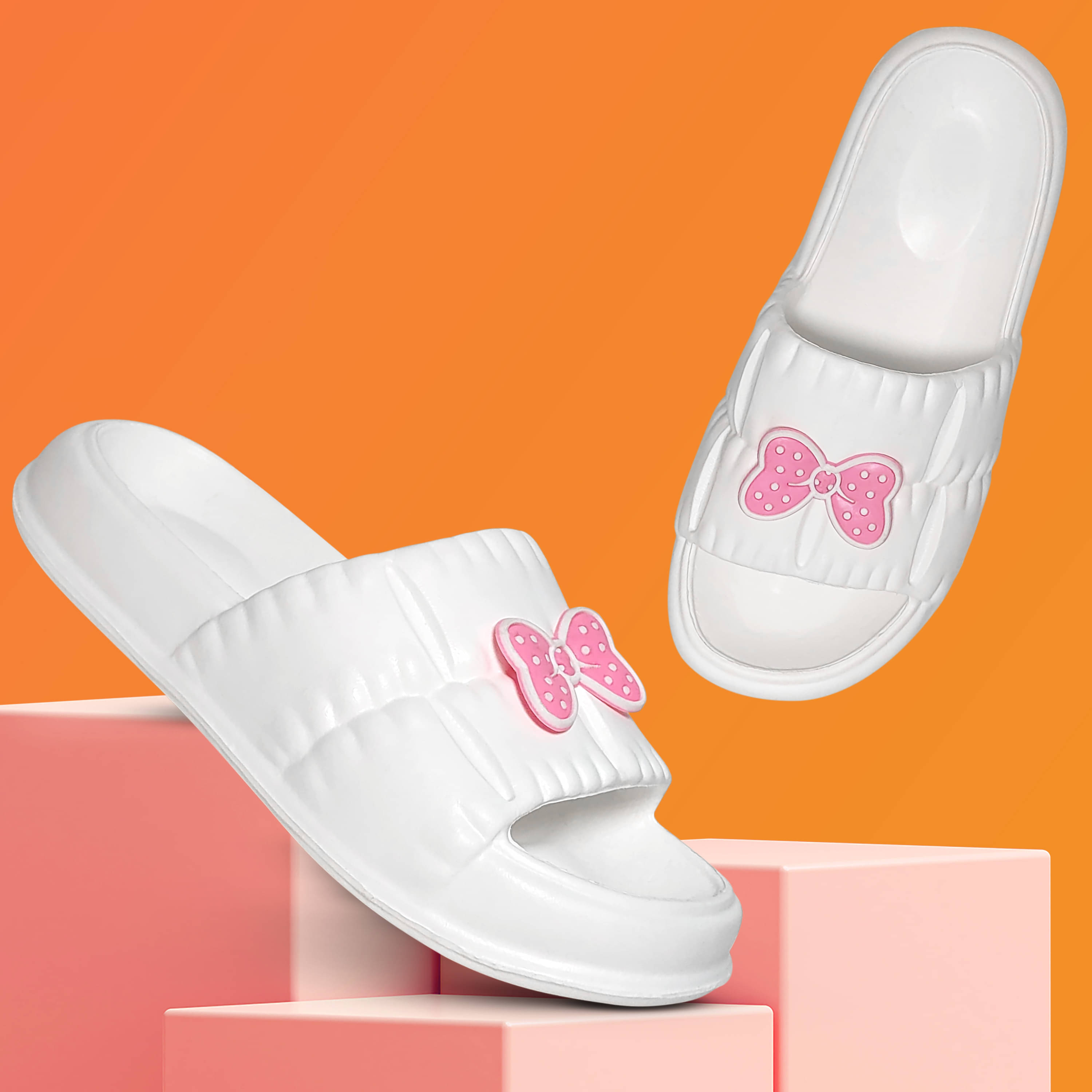     			TieFit White Women's Slide