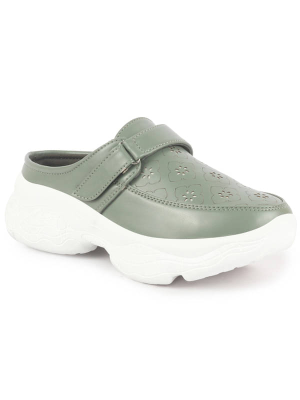     			Fausto Green Women's Mules Shoes