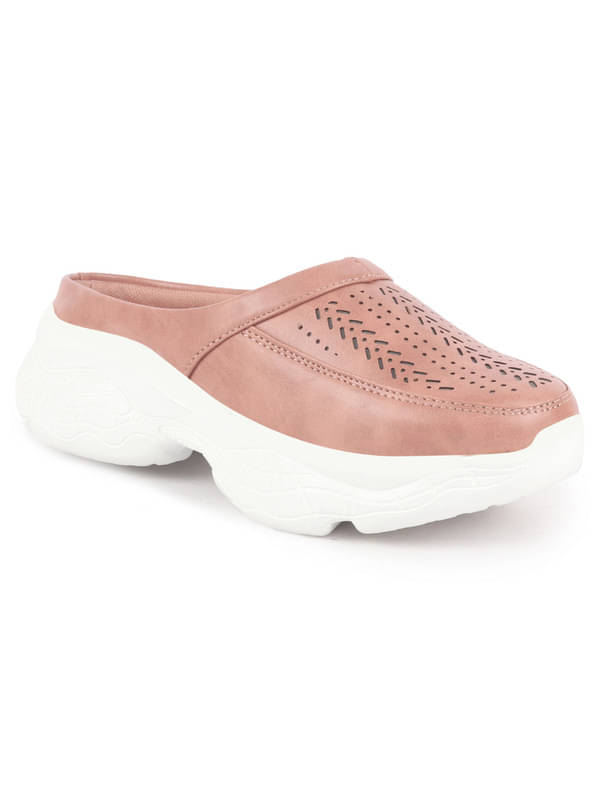    			Fausto Peach Women's Mules Shoes