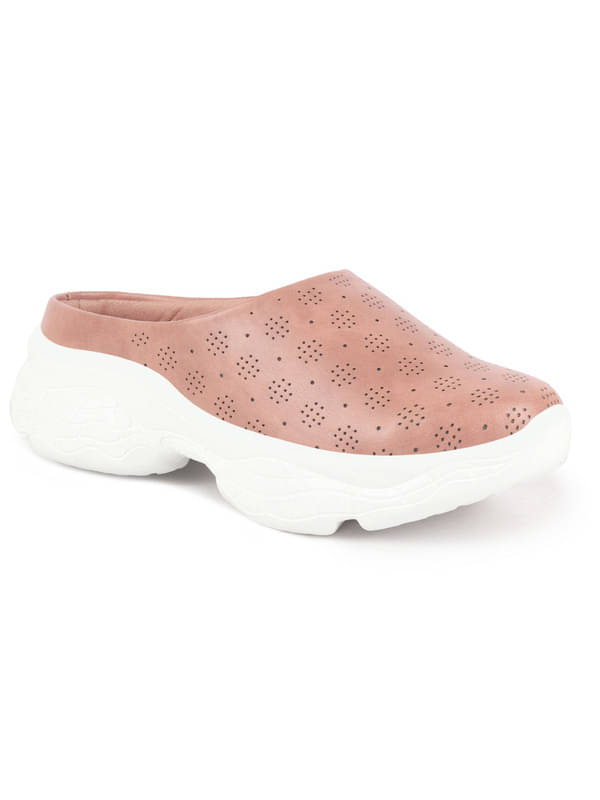     			Fausto Peach Women's Mules Shoes