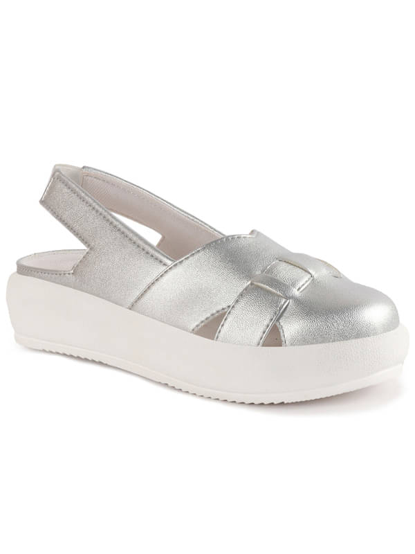 Fausto Silver Women's Mules Shoes     			Fausto Silver Women's Mules Shoes