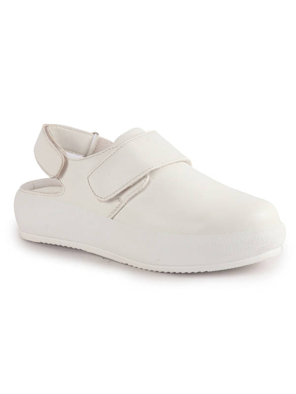     			Fausto White Women's Mules Shoes