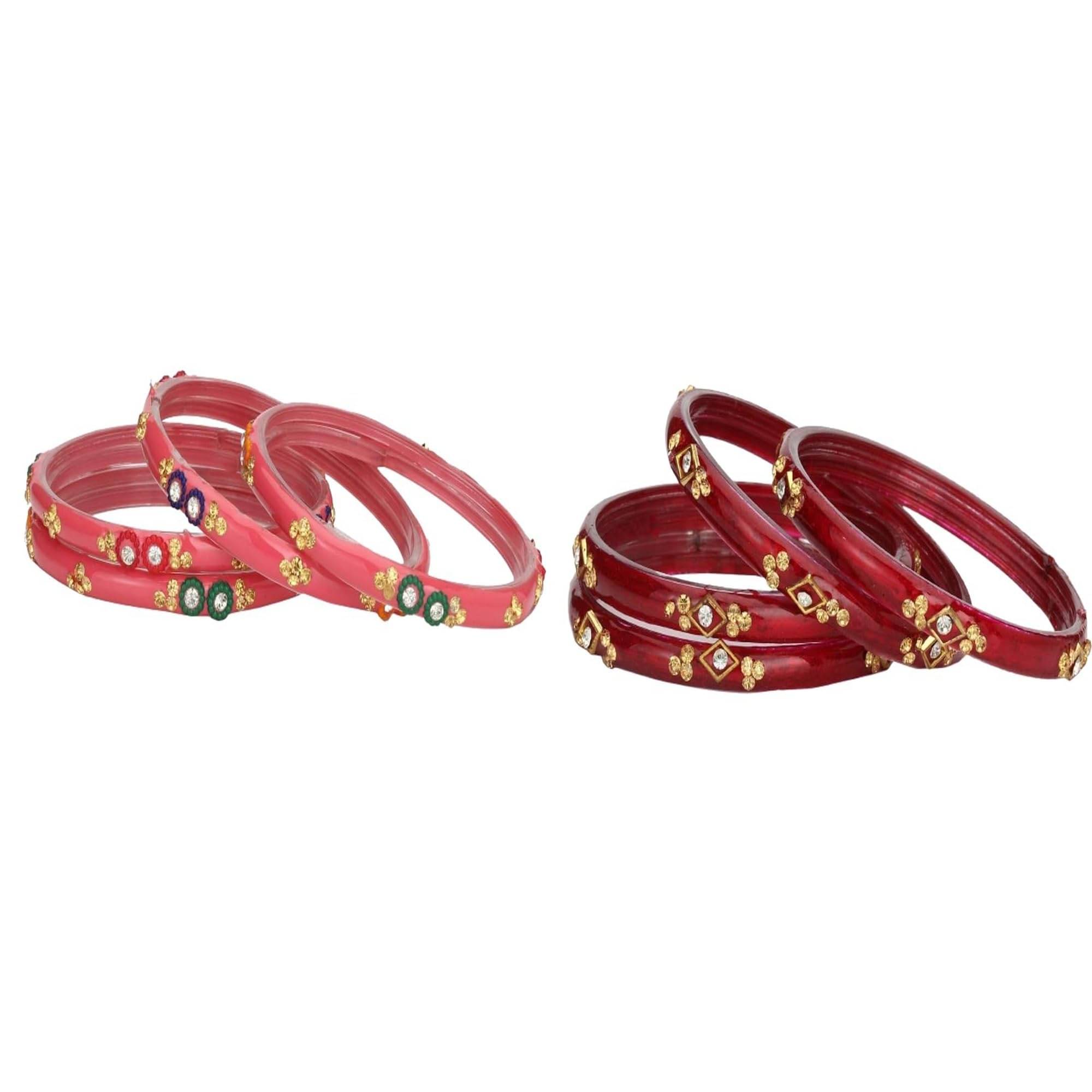     			Somil Multicolor Bangle Set ( Pack of 2 )