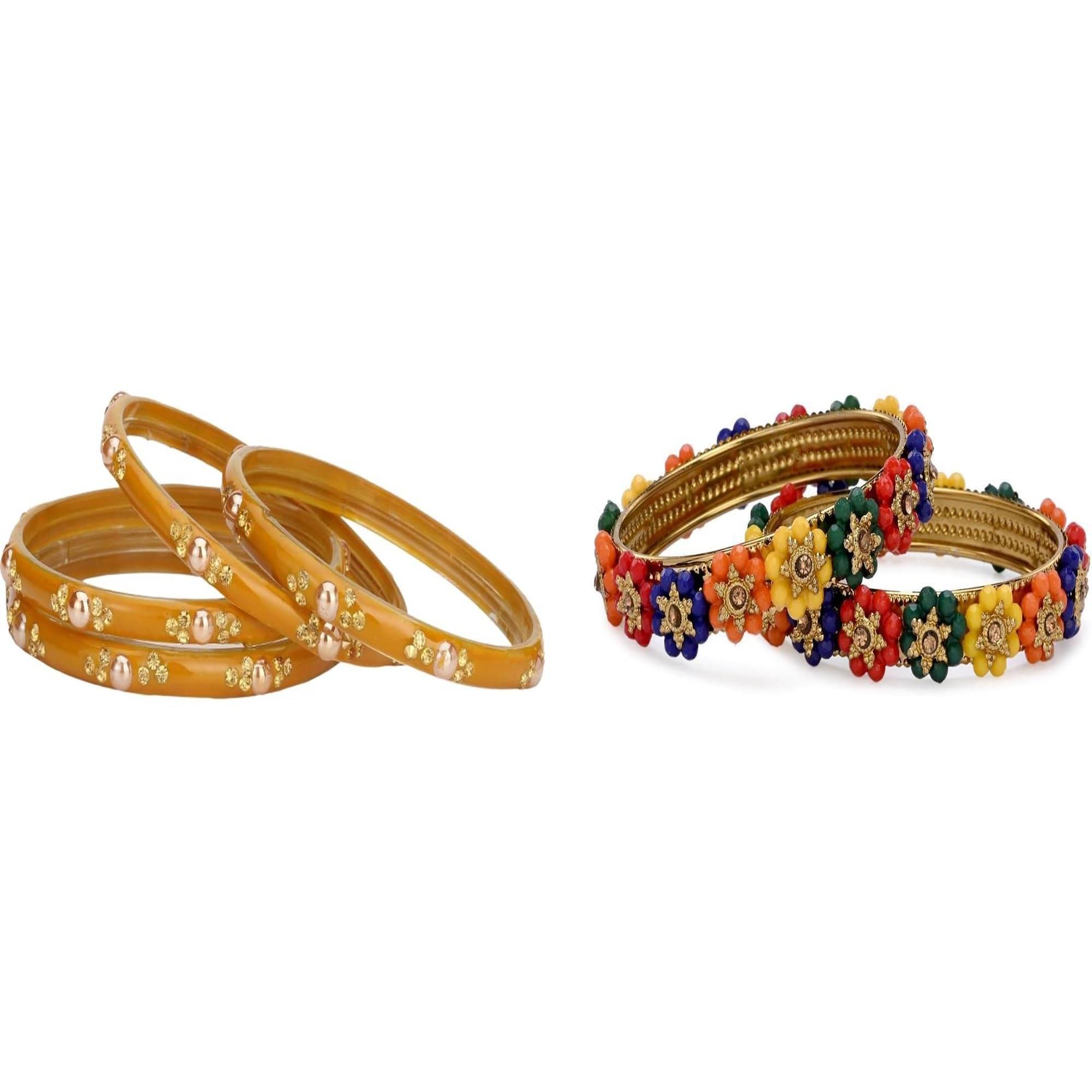     			Somil Multicolor Bangle Set ( Pack of 2 )