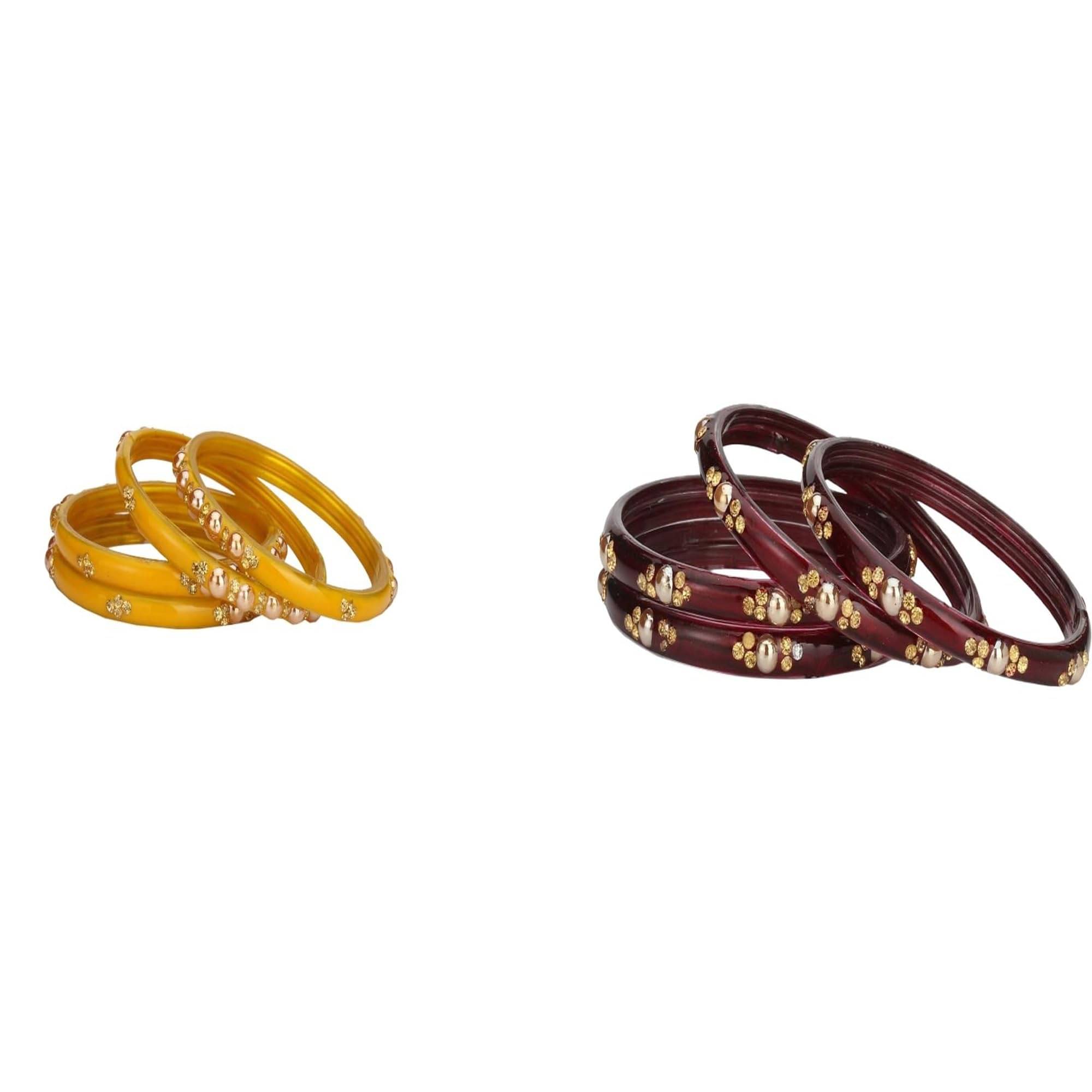     			Somil Multicolor Bangle Set ( Pack of 2 )
