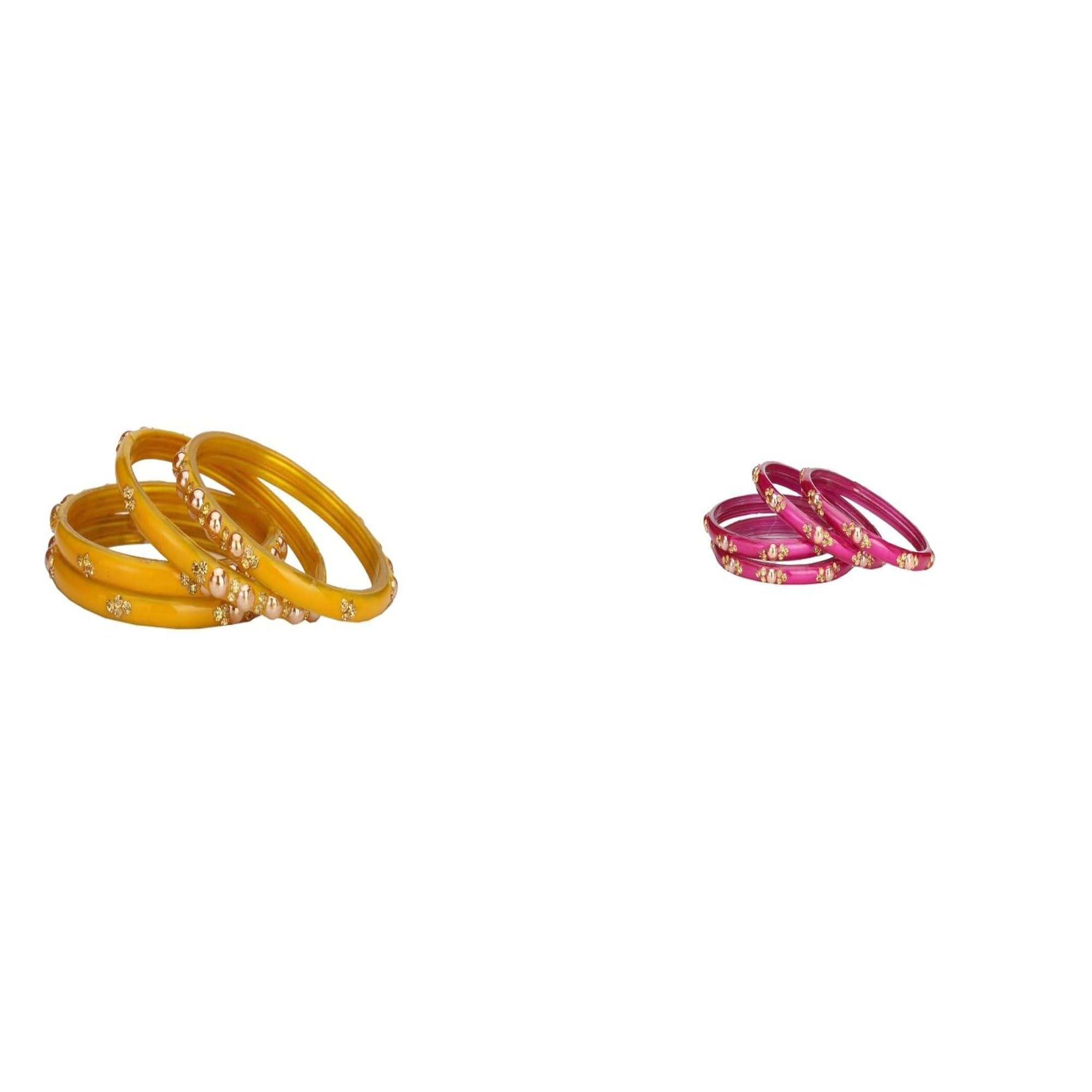     			Somil Multicolor Bangle Set ( Pack of 2 )