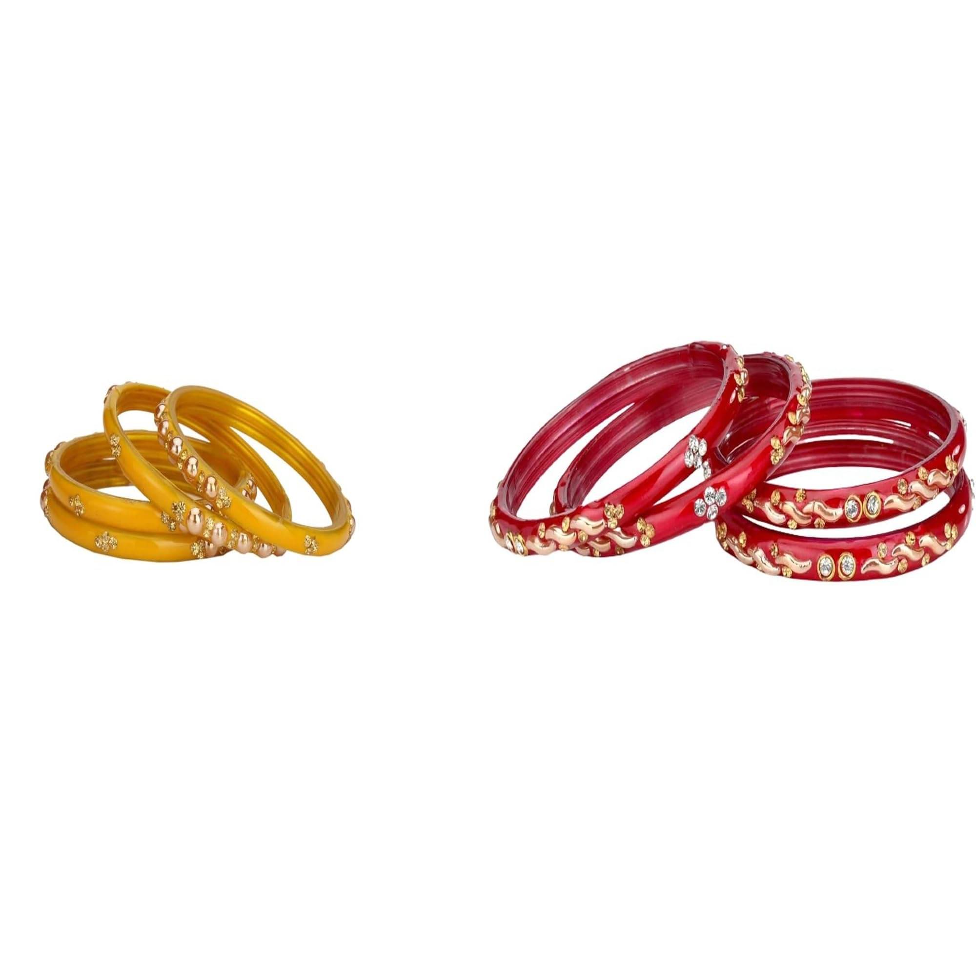     			Somil Multicolor Bangle Set ( Pack of 2 )