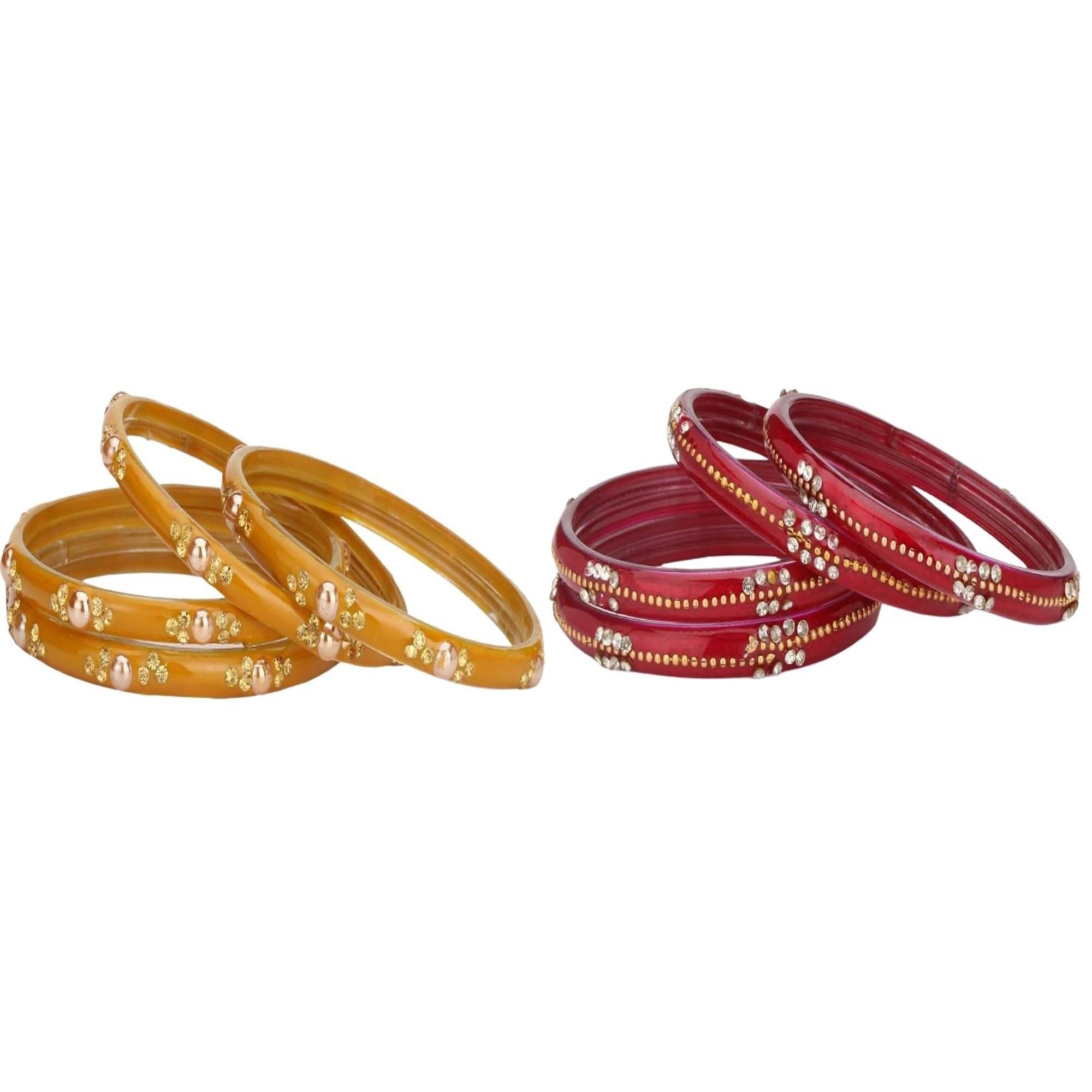 Somil Multicolor Bangle Set ( Pack of 2 )     			Somil Multicolor Bangle Set ( Pack of 2 )