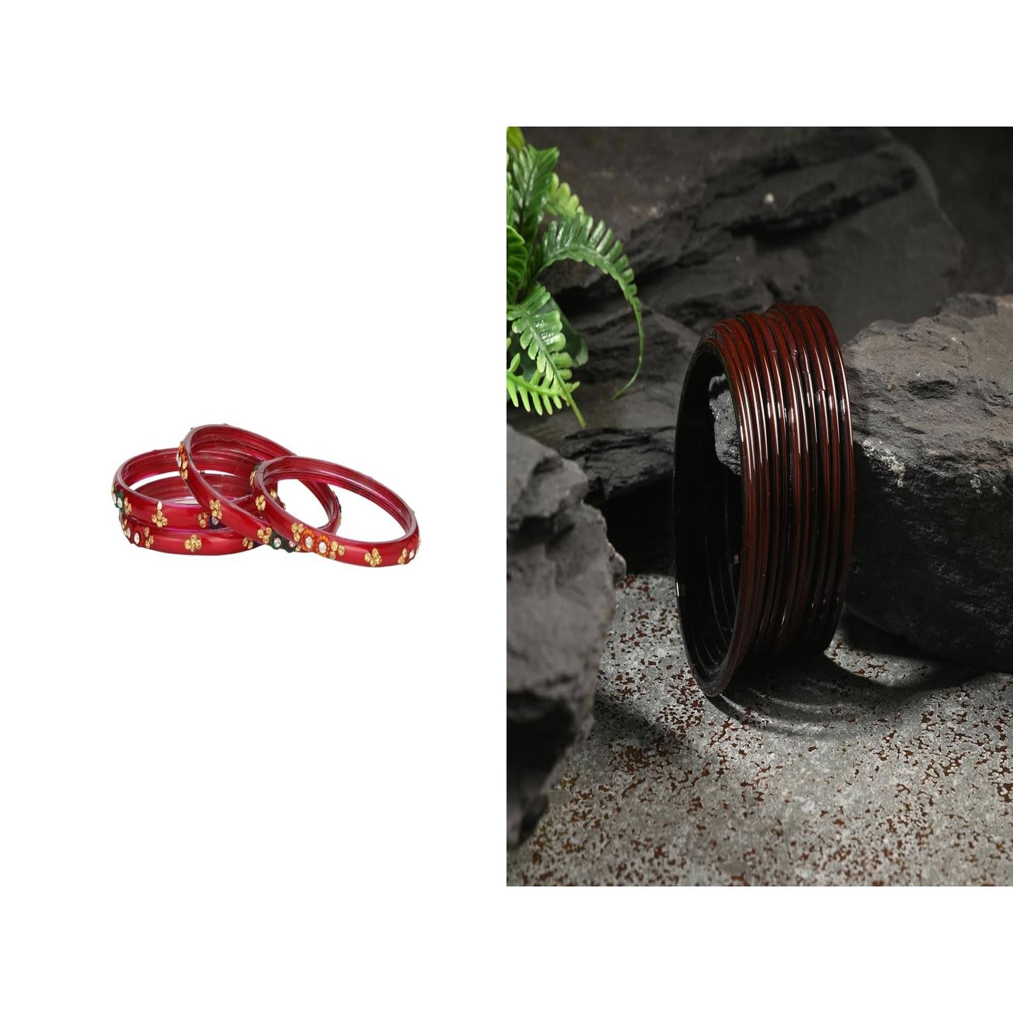 Somil Multicolor Bangle Set ( Pack of 2 ) Somil Multicolor Bangle Set ( Pack of 2 )