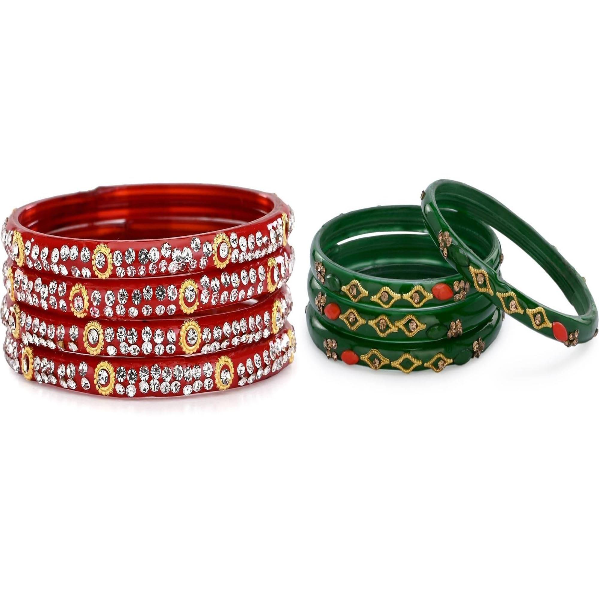     			Somil Multicolor Bangle Set ( Pack of 2 )