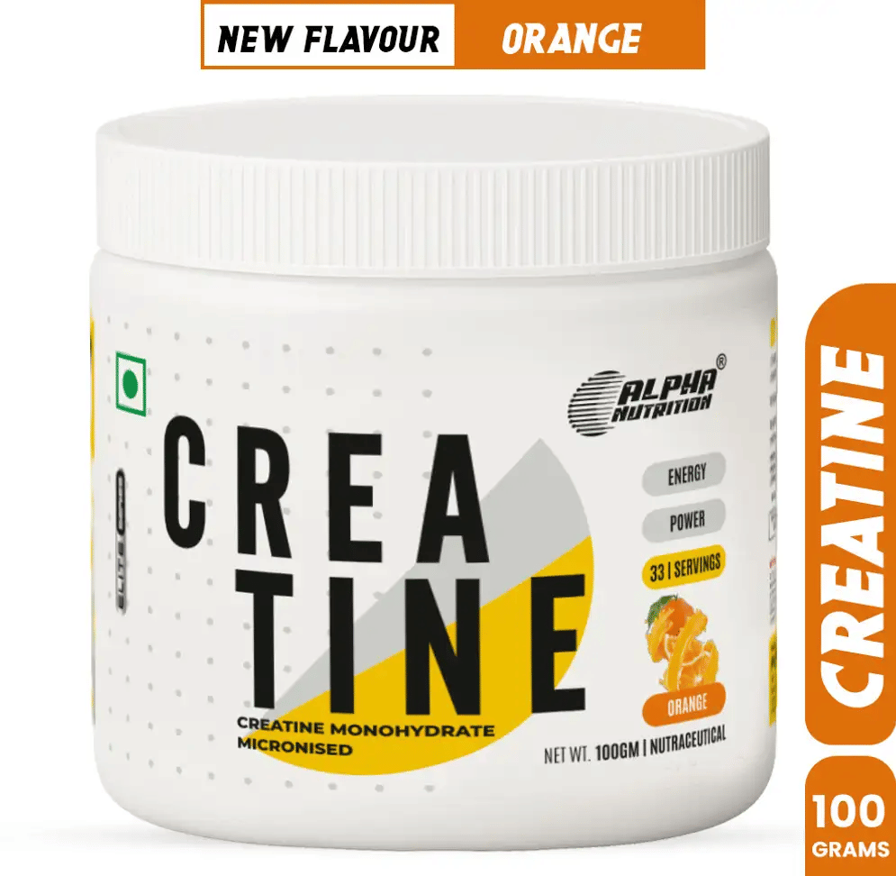Alpha Nutrition Creatine Monohydrate (Orange)100GM 100 gm Powder Alpha Nutrition Creatine Monohydrate (Orange)100GM 100 gm Powder