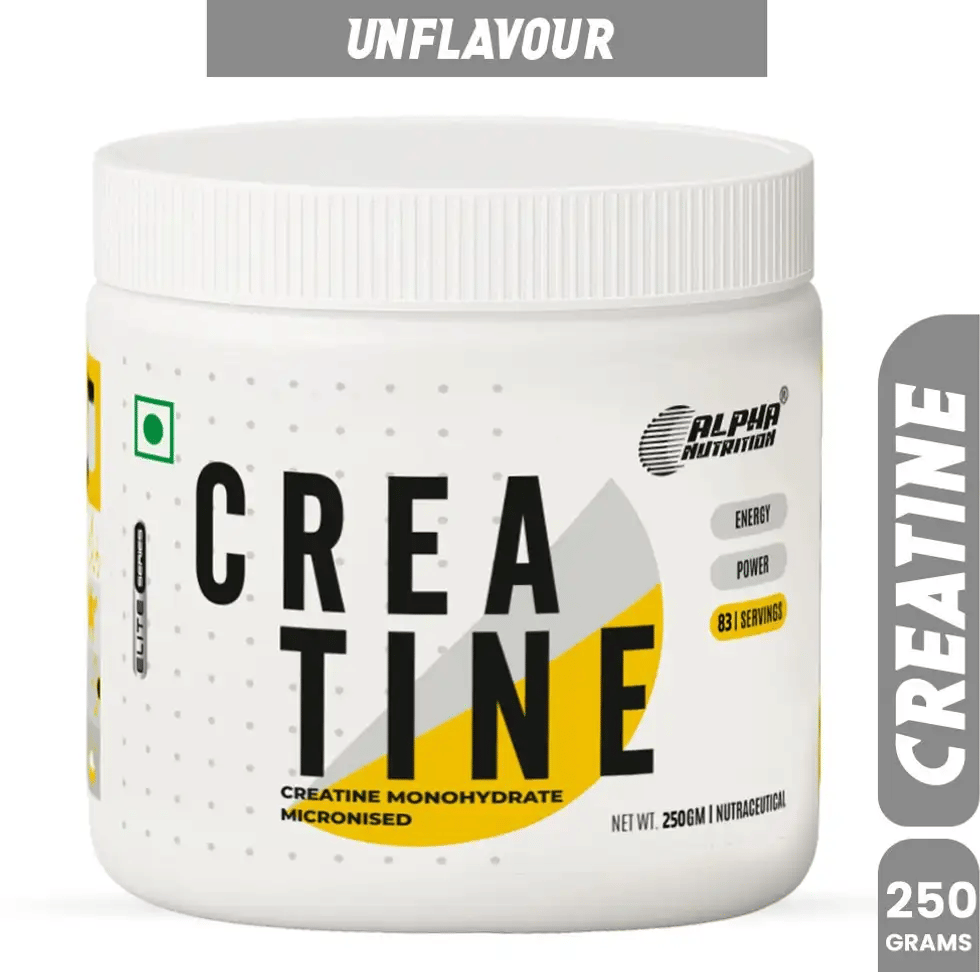 Alpha Nutrition Creatine Monohydrate Unflavoured 250 gm Alpha Nutrition Creatine Monohydrate Unflavoured 250 gm