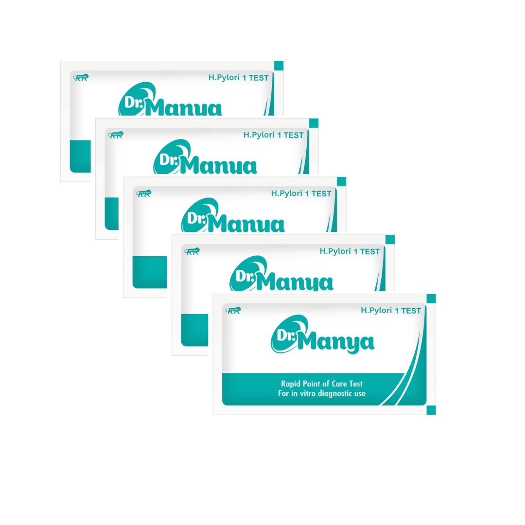 Dr. Manya H. Pylori Rapid Test Kit – Pack of 5 | Fast & Accurate Home Detection | Easy, Hygienic & Reliable Use Dr. Manya H. Pylori Rapid Test Kit – Pack of 5 | Fast & Accurate Home Detection | Easy, Hygienic & Reliable Use