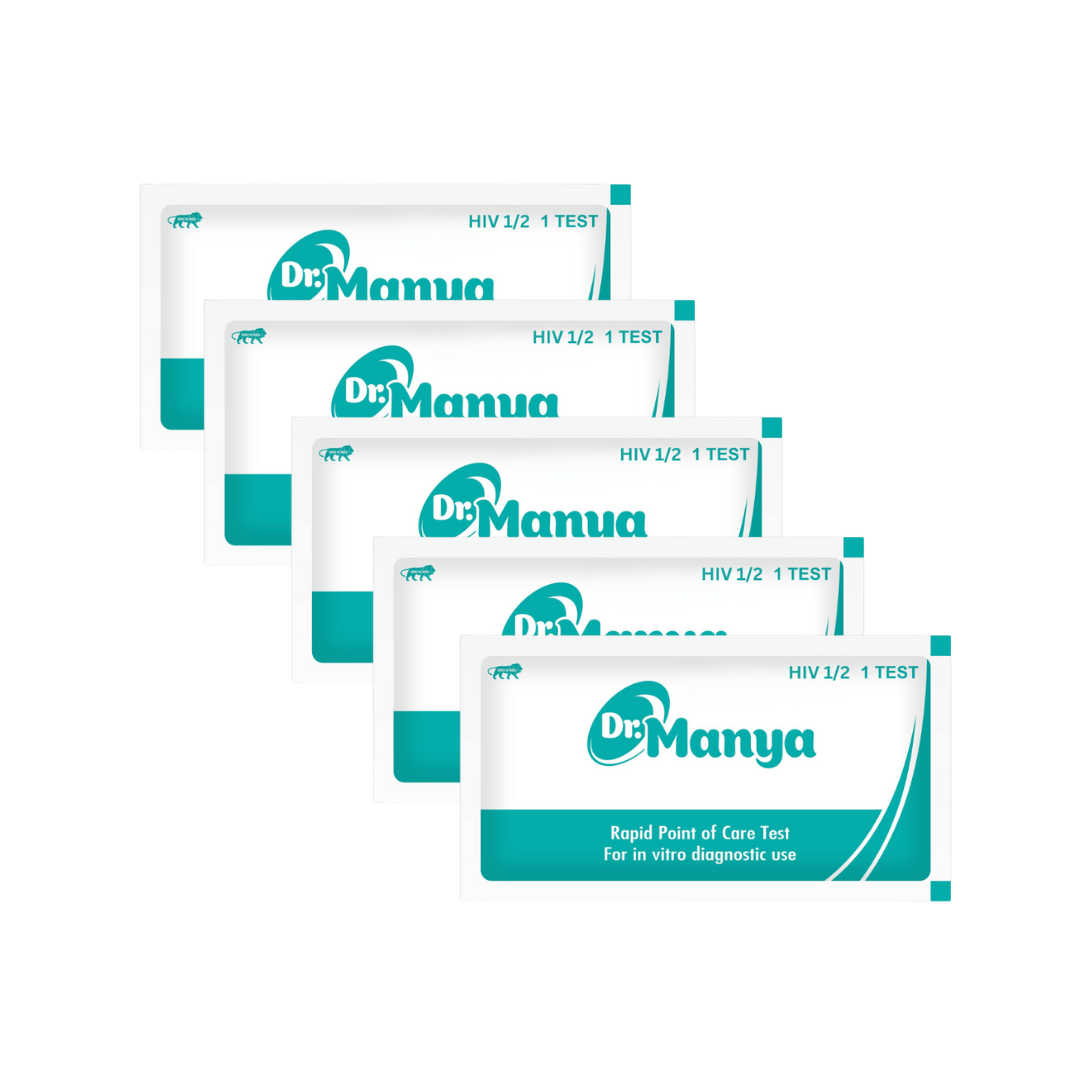 Dr. Manya HIV 1/2 Test Kit – 3rd Gen | Pack of 5 | Reliable Antibody Screening for HIV Diagnosis Dr. Manya HIV 1/2 Test Kit – 3rd Gen | Pack of 5 | Reliable Antibody Screening for HIV Diagnosis