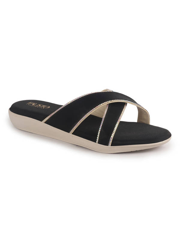     			Fausto Black Women's Flats